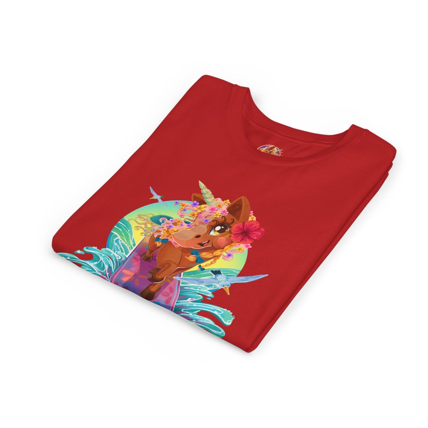 Gwenhwyer's Surfing Adventure Kids T-Shirt