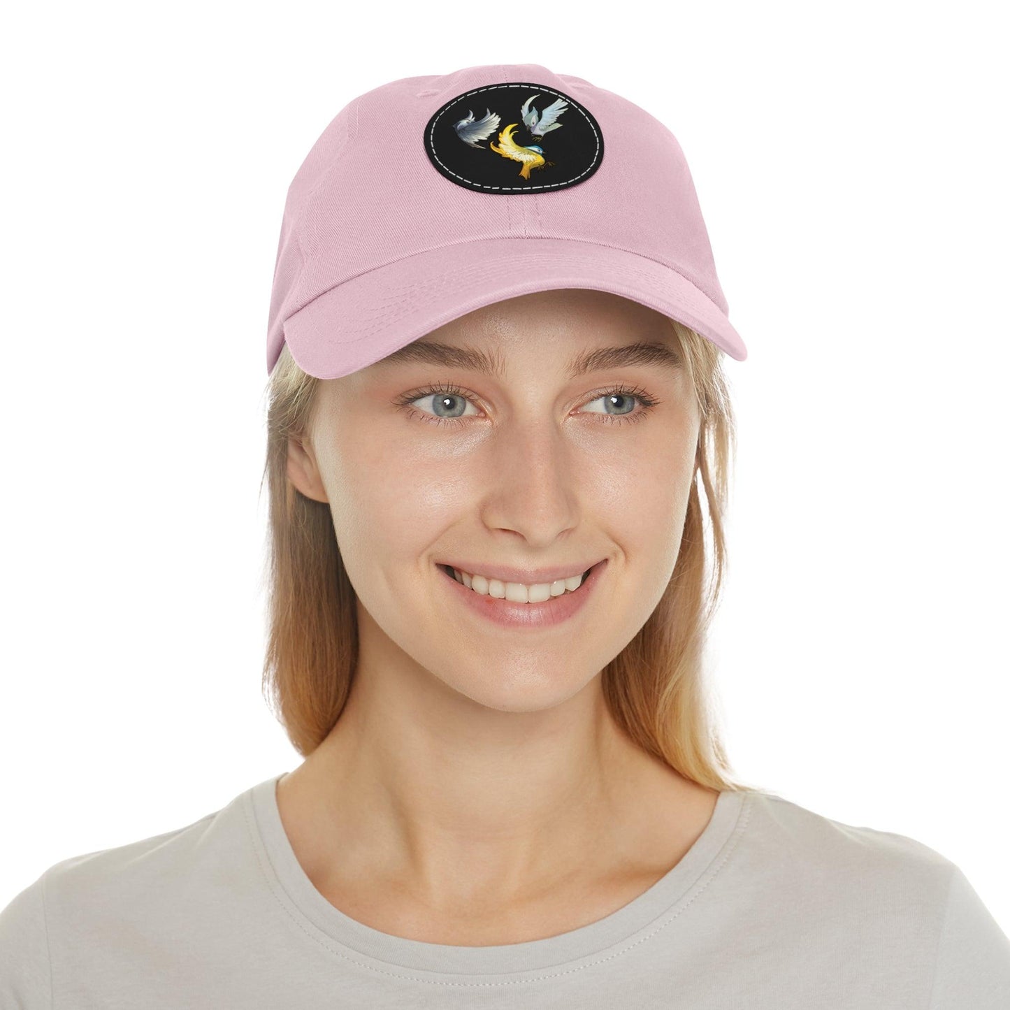 Dad Hat with Leather Patch (Round) - Claires Unicorn Adventures