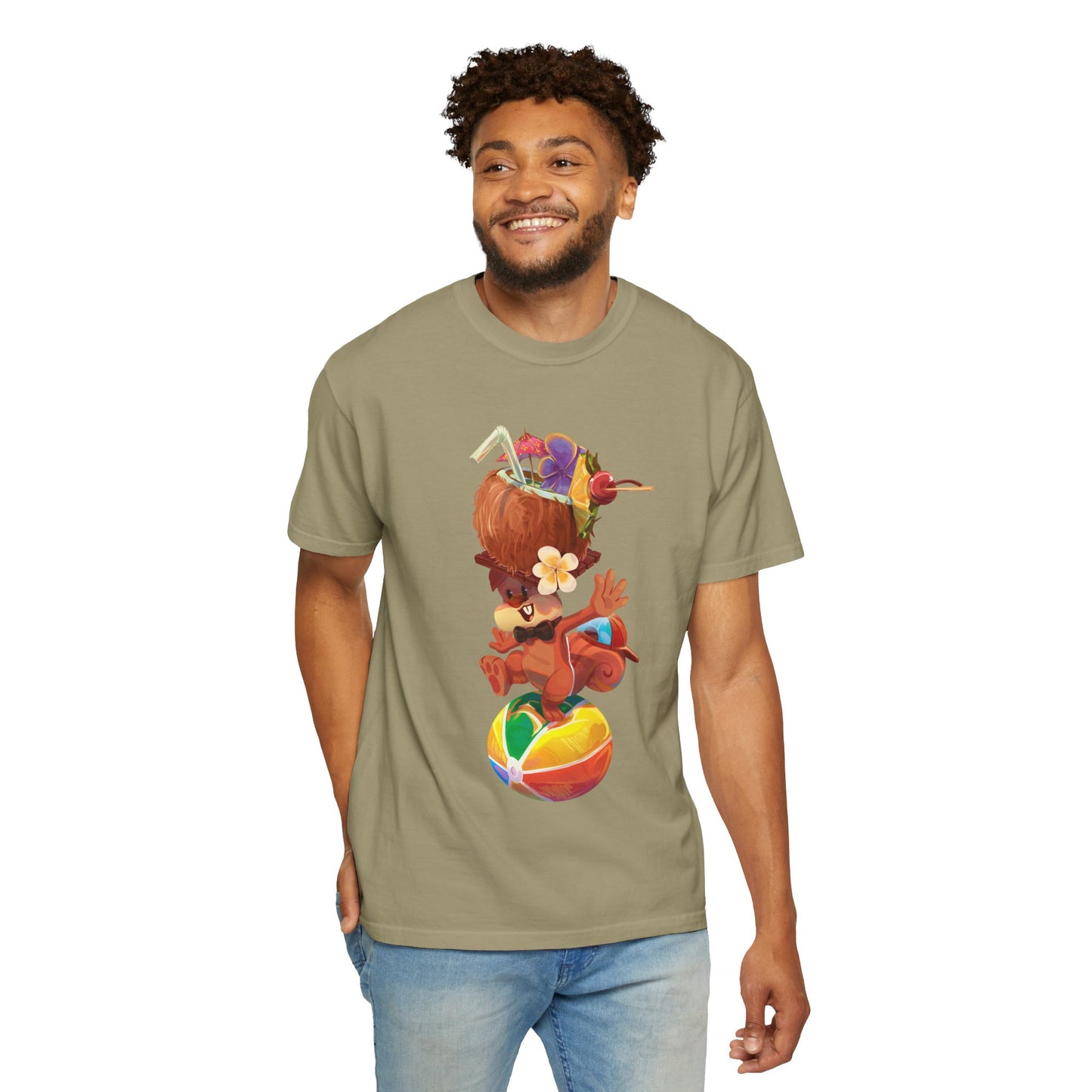 Tyrone the Squirrel Beach Ball Balancing Act Unisex T-Shirt