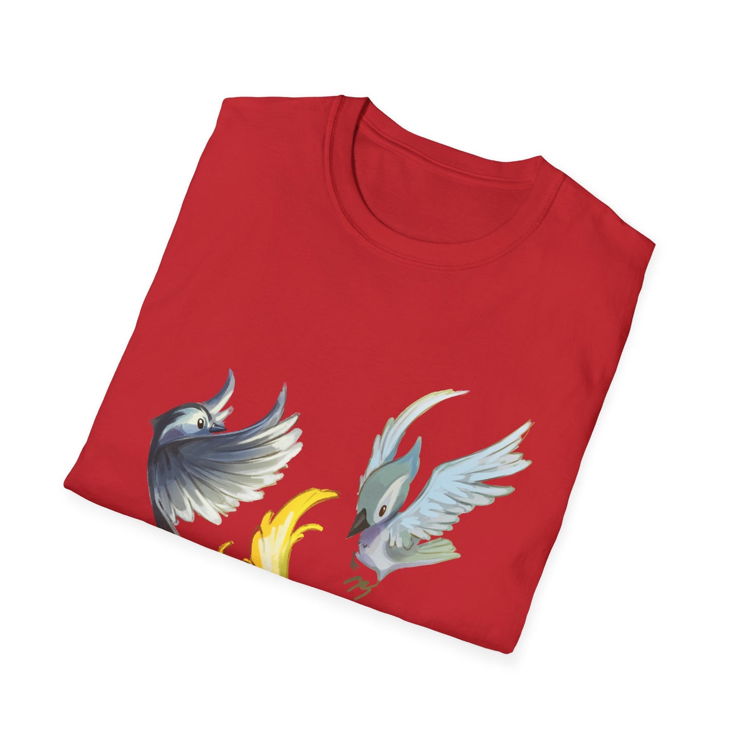 Busy Birds Unisex Softstyle T-Shirt