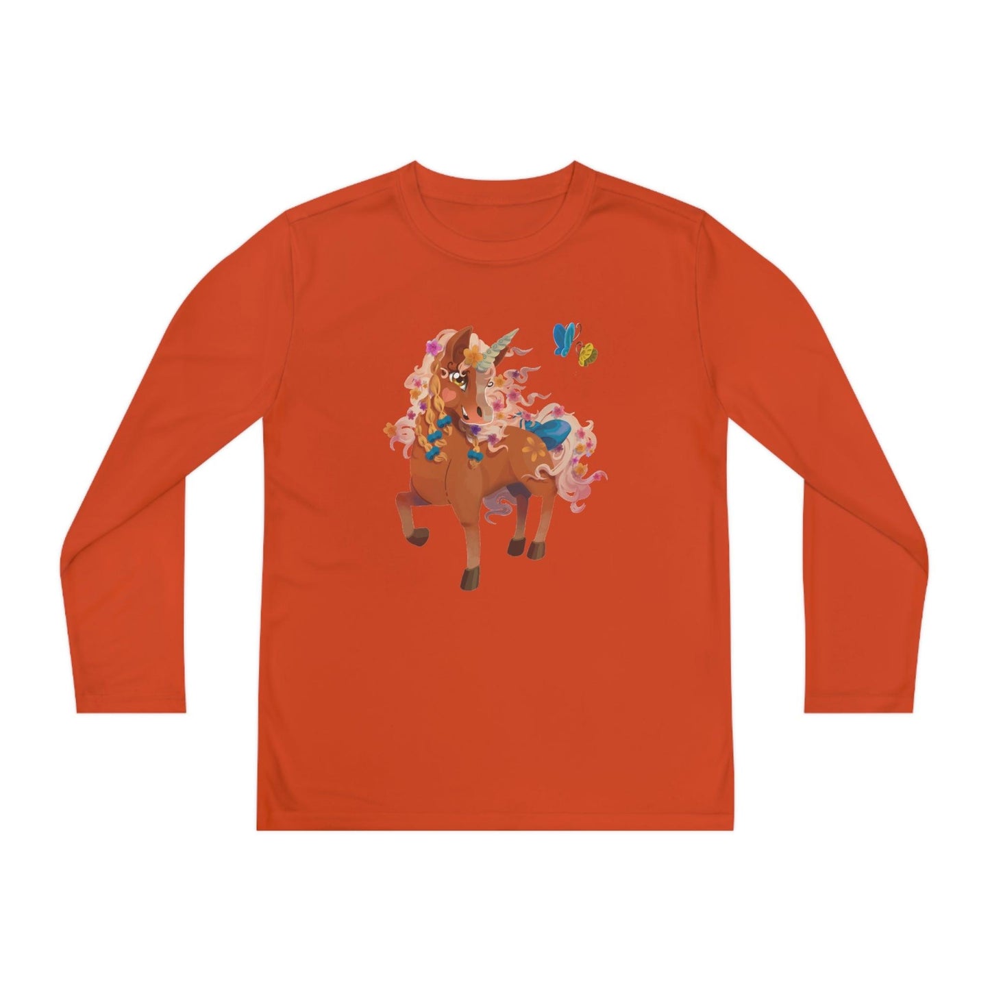 Gwenhwyer Youth Long Sleeve Competitor Tee - Claires Unicorn Adventures