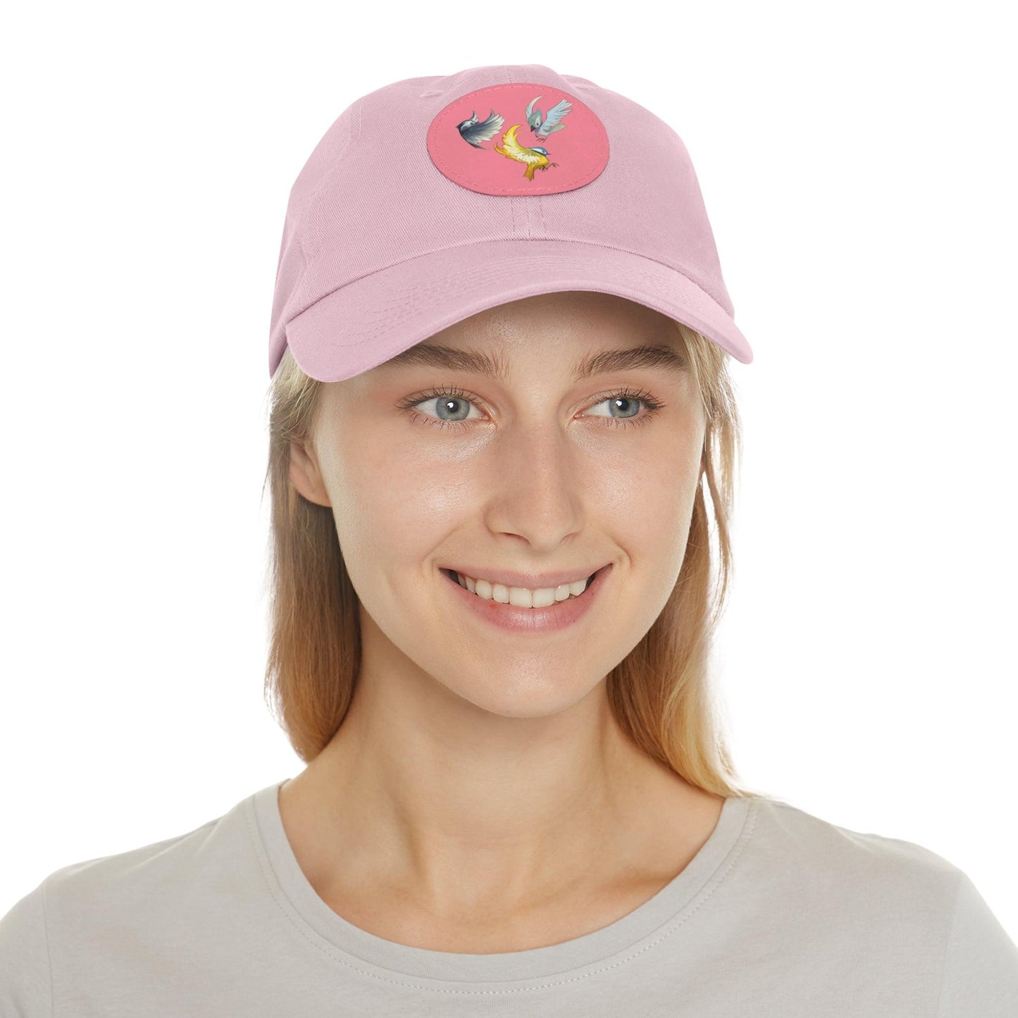 Dad Hat with Leather Patch (Round) - Claires Unicorn Adventures