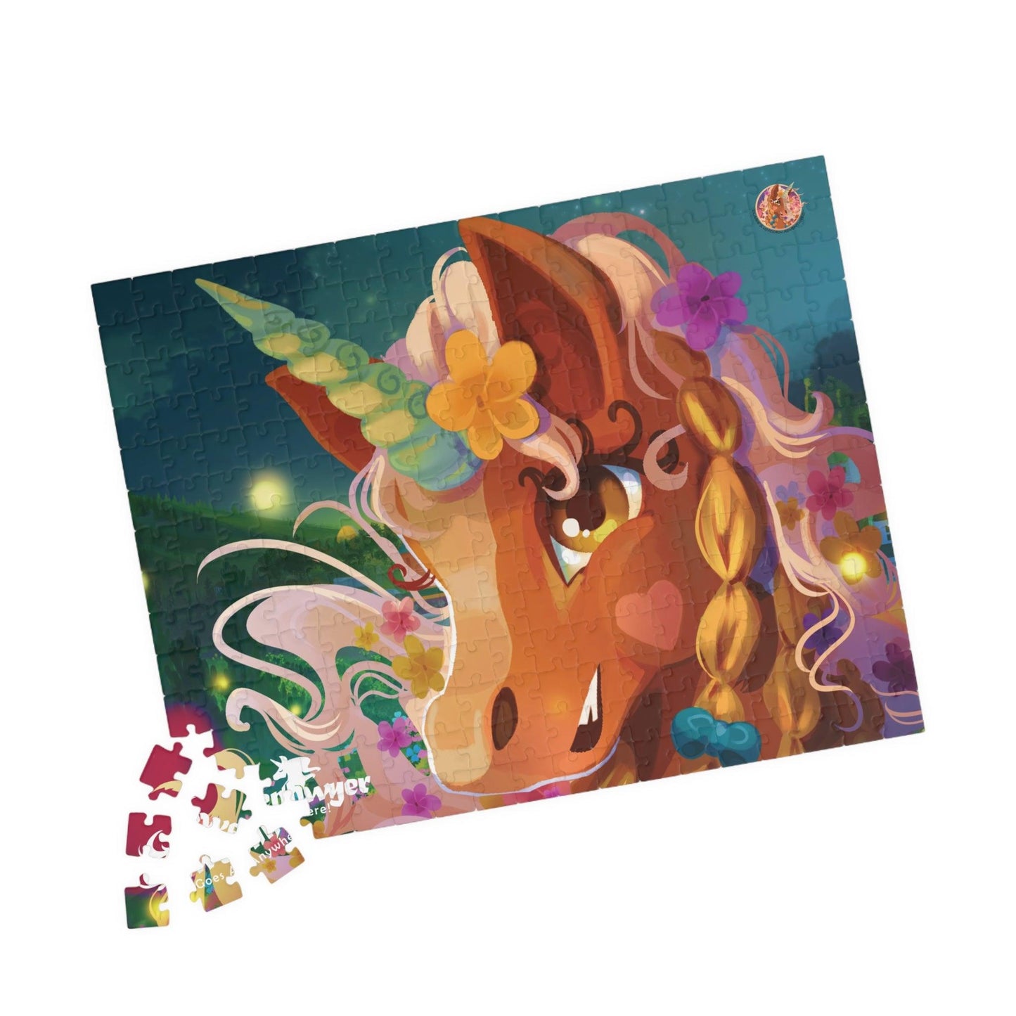 Gwenhwyer Goes Anywhere - Puzzle (110, 252, 520 piece) - Claires Unicorn Adventures