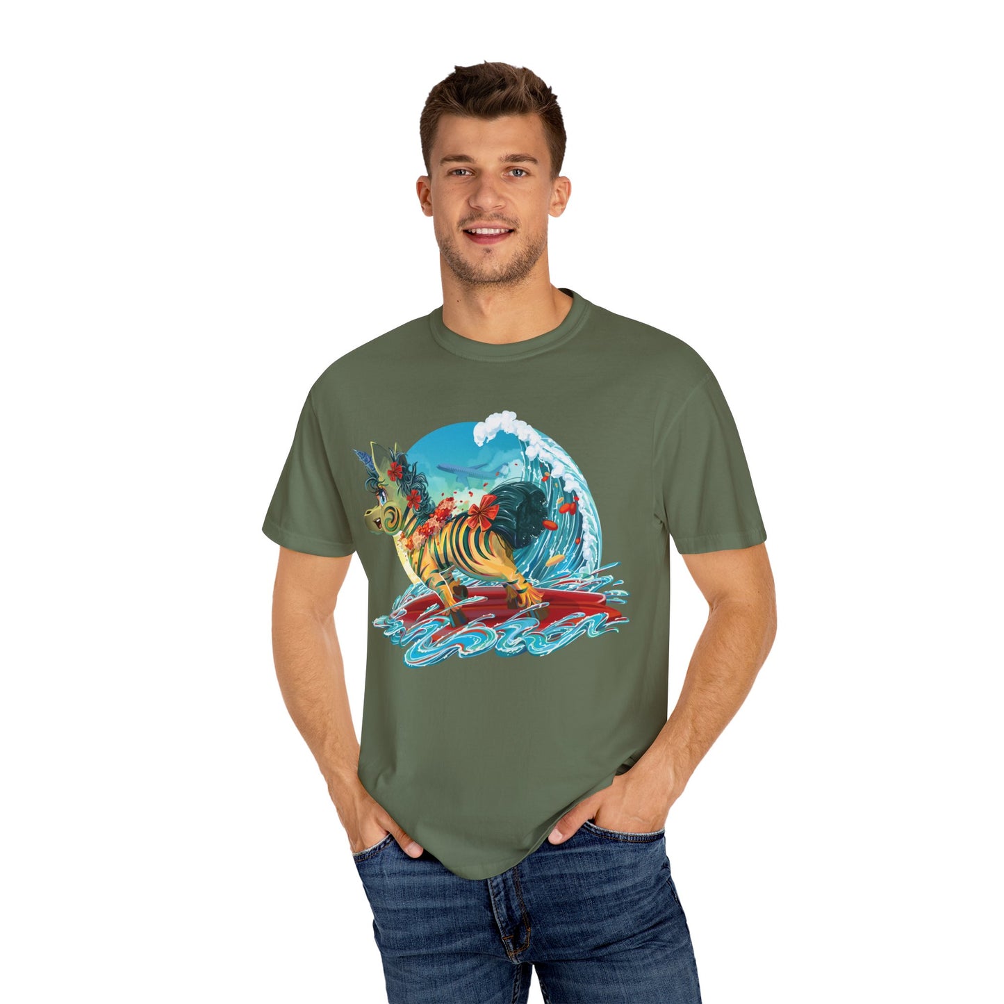LeeNeigh Goes Surfing Unisex T-shirt