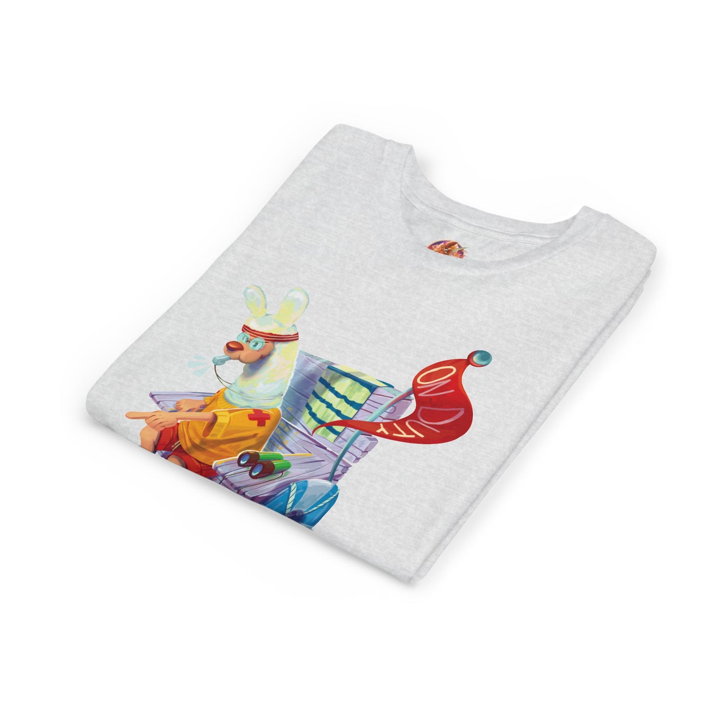 Larry the Llama Plays Lifeguard Kids T-Shirt