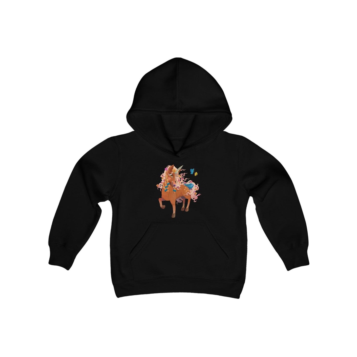 Gwenhwyer Youth Heavy Blend Hooded Sweatshirt - Claires Unicorn Adventures