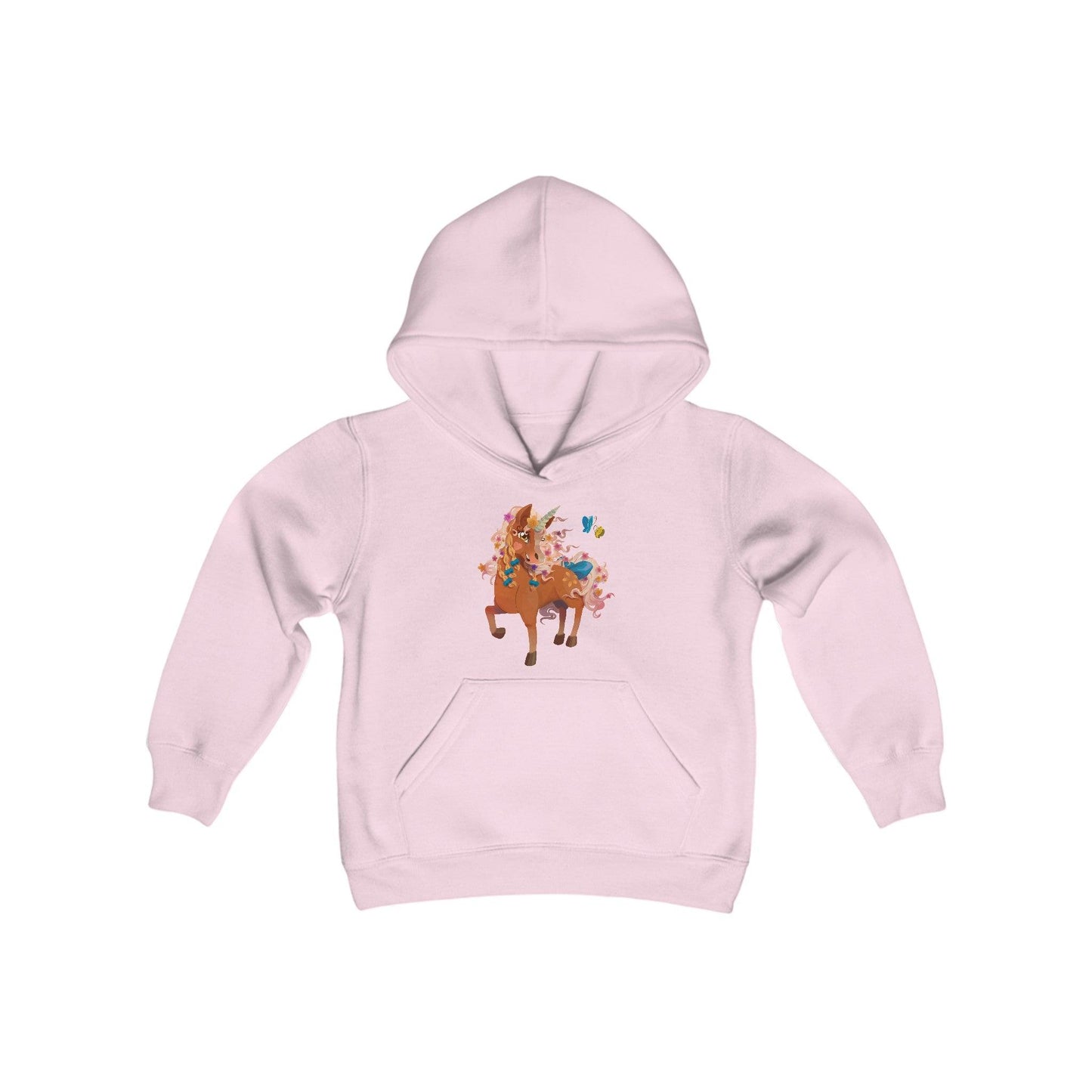 Gwenhwyer Youth Heavy Blend Hooded Sweatshirt - Claires Unicorn Adventures