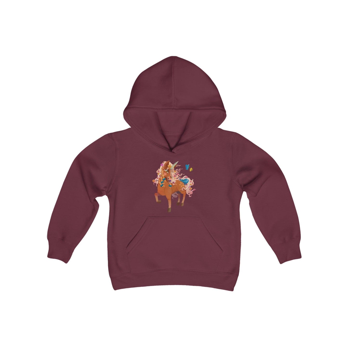 Gwenhwyer Youth Heavy Blend Hooded Sweatshirt - Claires Unicorn Adventures