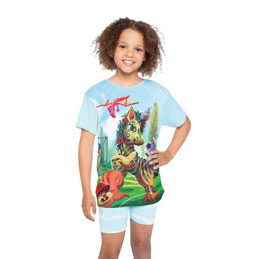 LeeNeigh Soccer Kids Sports Jersey - Claires Unicorn Adventures