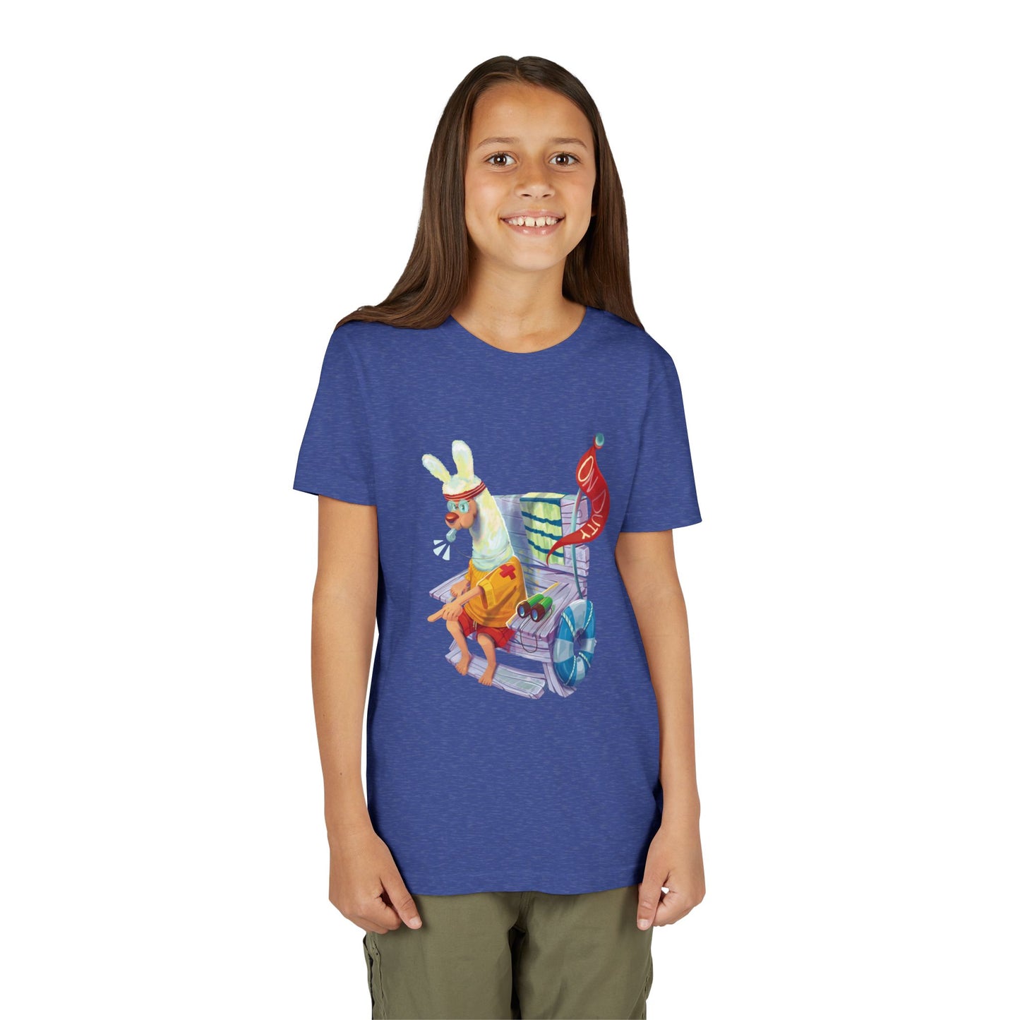 Larry the Llama Plays Lifeguard Kids T-Shirt