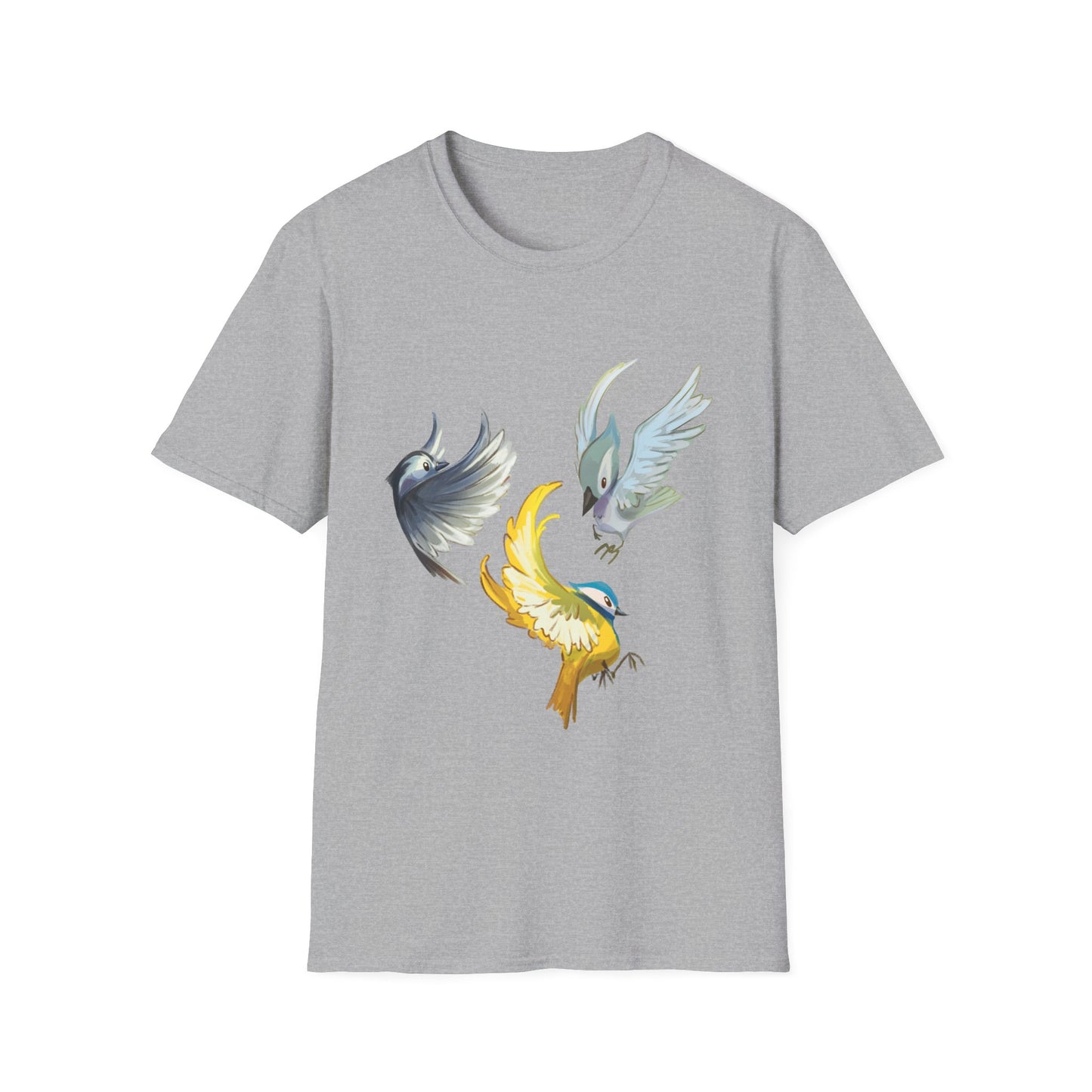 Busy Birds Unisex Softstyle T-Shirt
