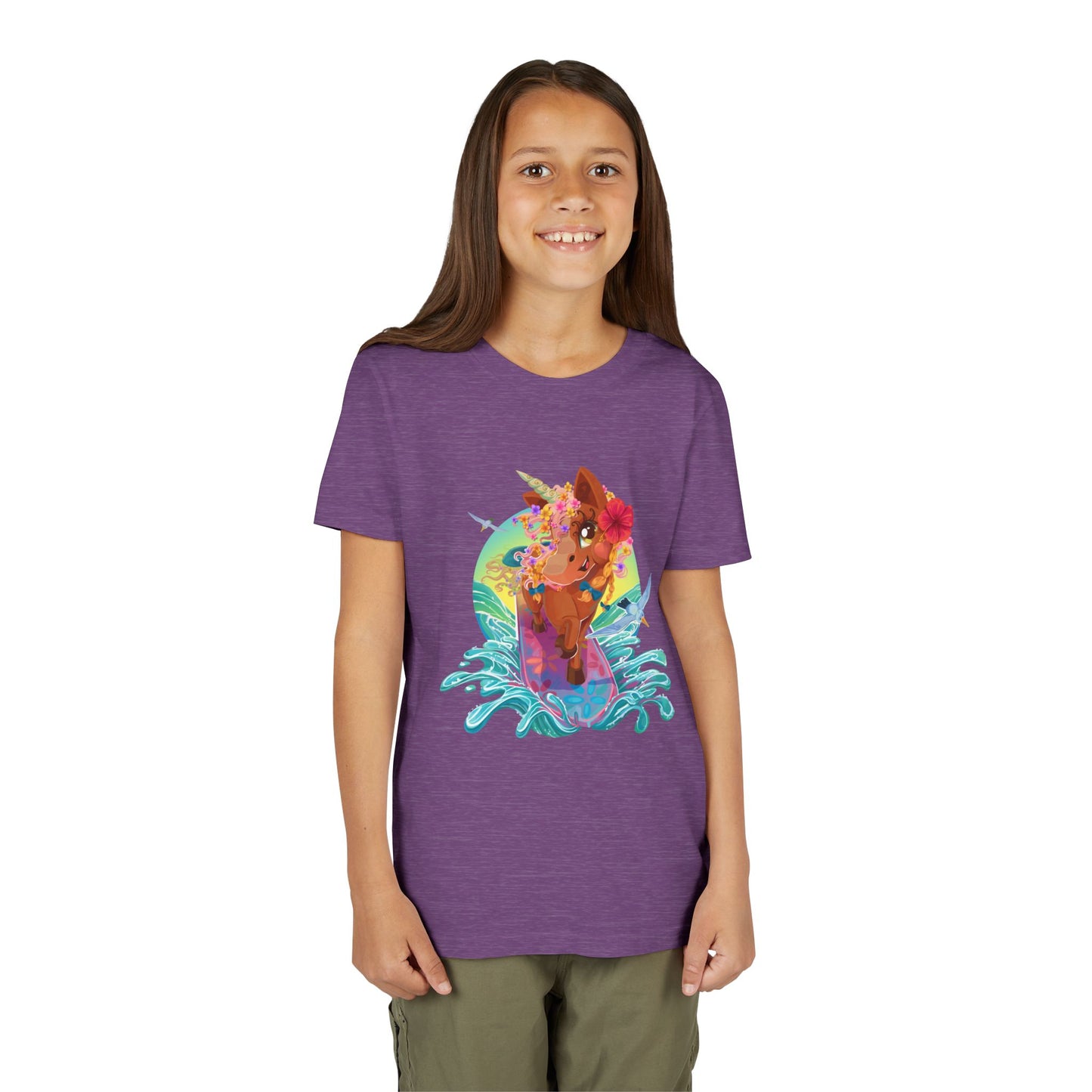 Gwenhwyer's Surfing Adventure Kids T-Shirt