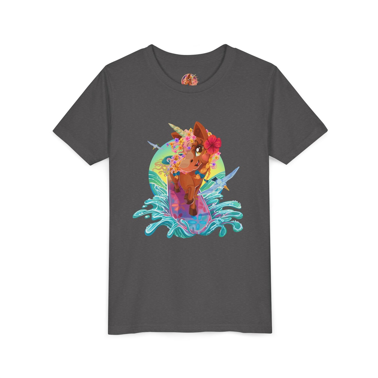 Gwenhwyer's Surfing Adventure Kids T-Shirt