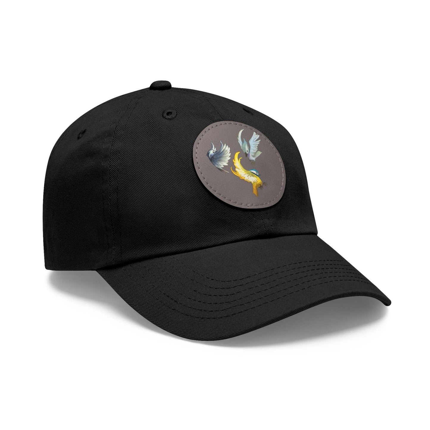 Dad Hat with Leather Patch (Round) - Claires Unicorn Adventures