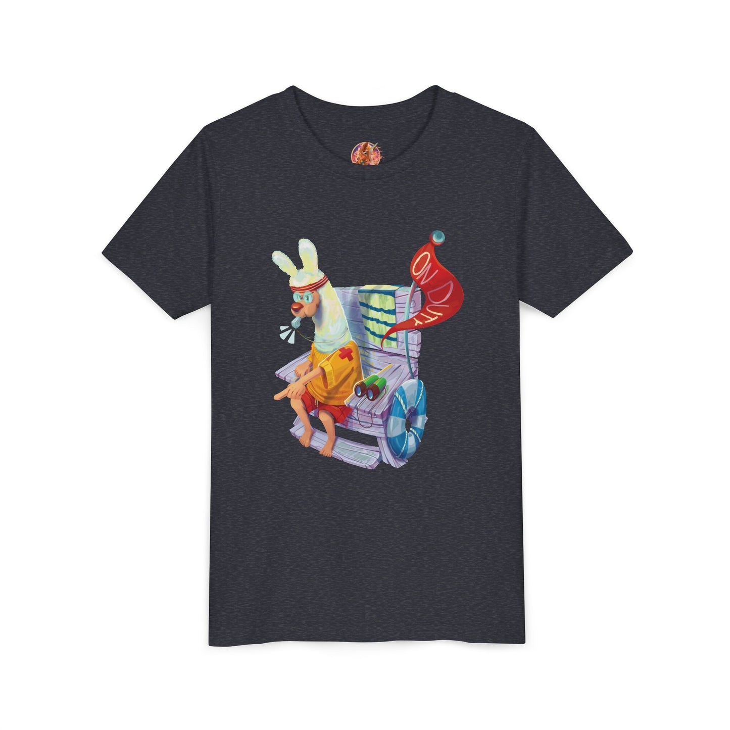 Larry the Llama Plays Lifeguard Kids T-Shirt