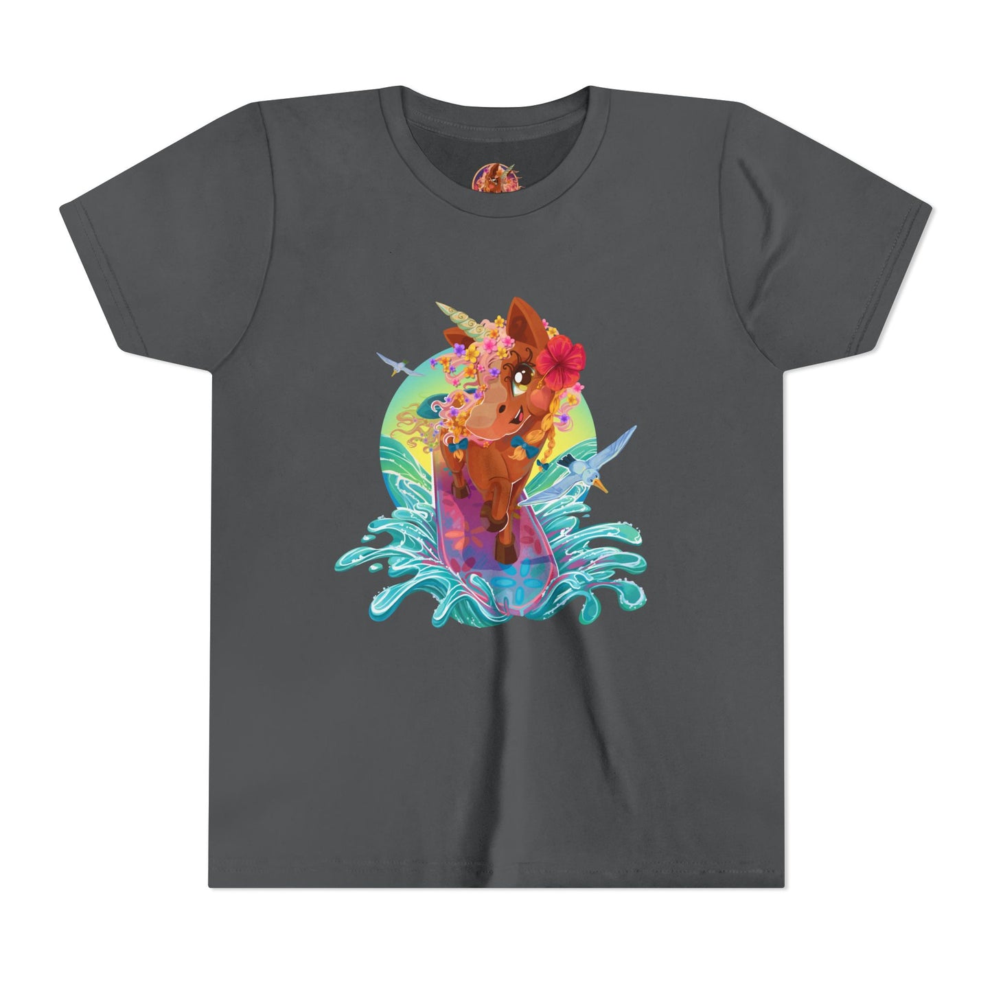 Gwenhwyer's Surfing Adventure Kids T-Shirt