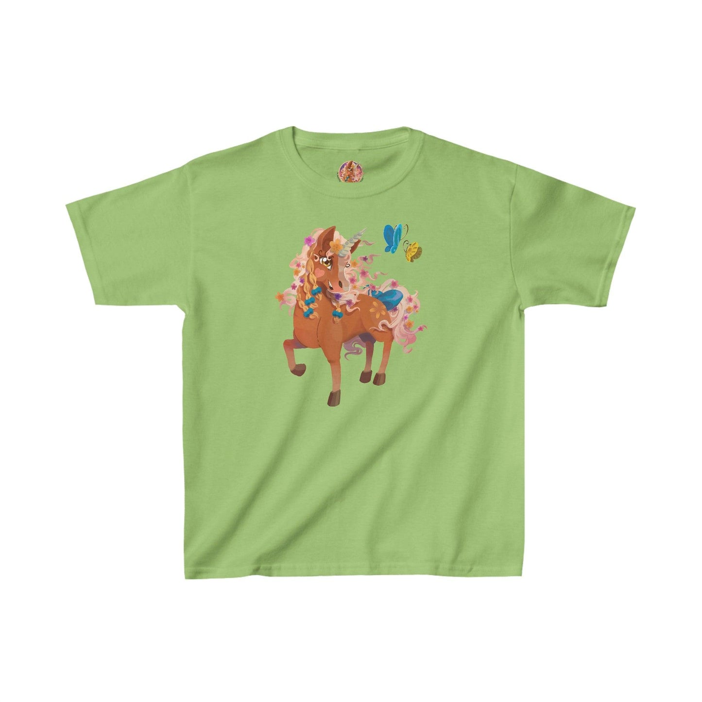 Gwenhwyer Goes Anywhere - Kids Heavy Cotton™ Tee - Claires Unicorn Adventures