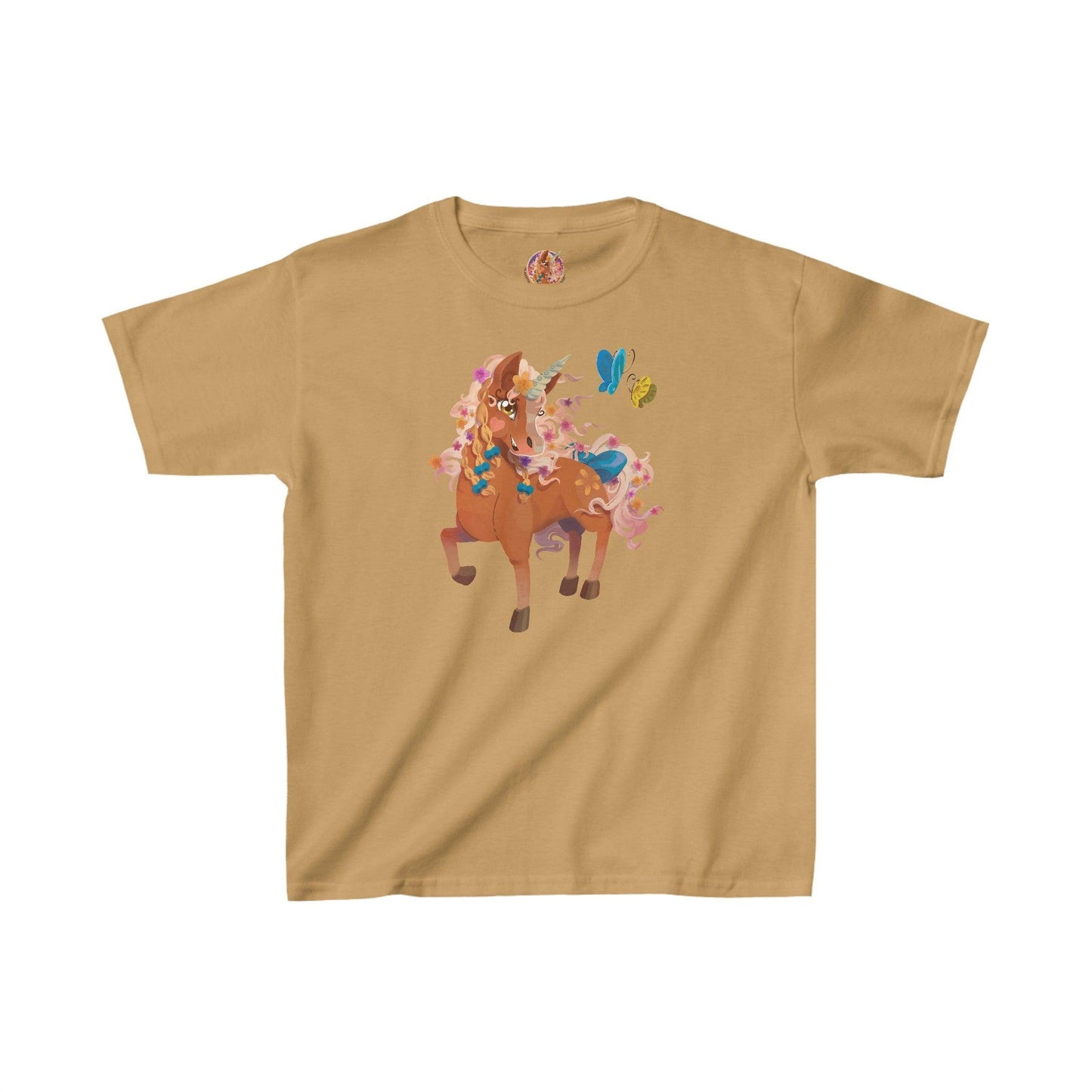 Gwenhwyer Goes Anywhere - Kids Heavy Cotton™ Tee - Claires Unicorn Adventures