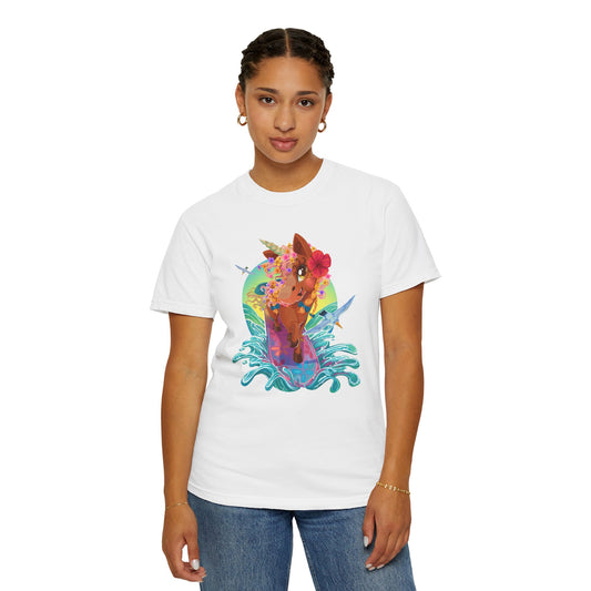 Gwenhwyer Goes Surfing Unisex T-shirt
