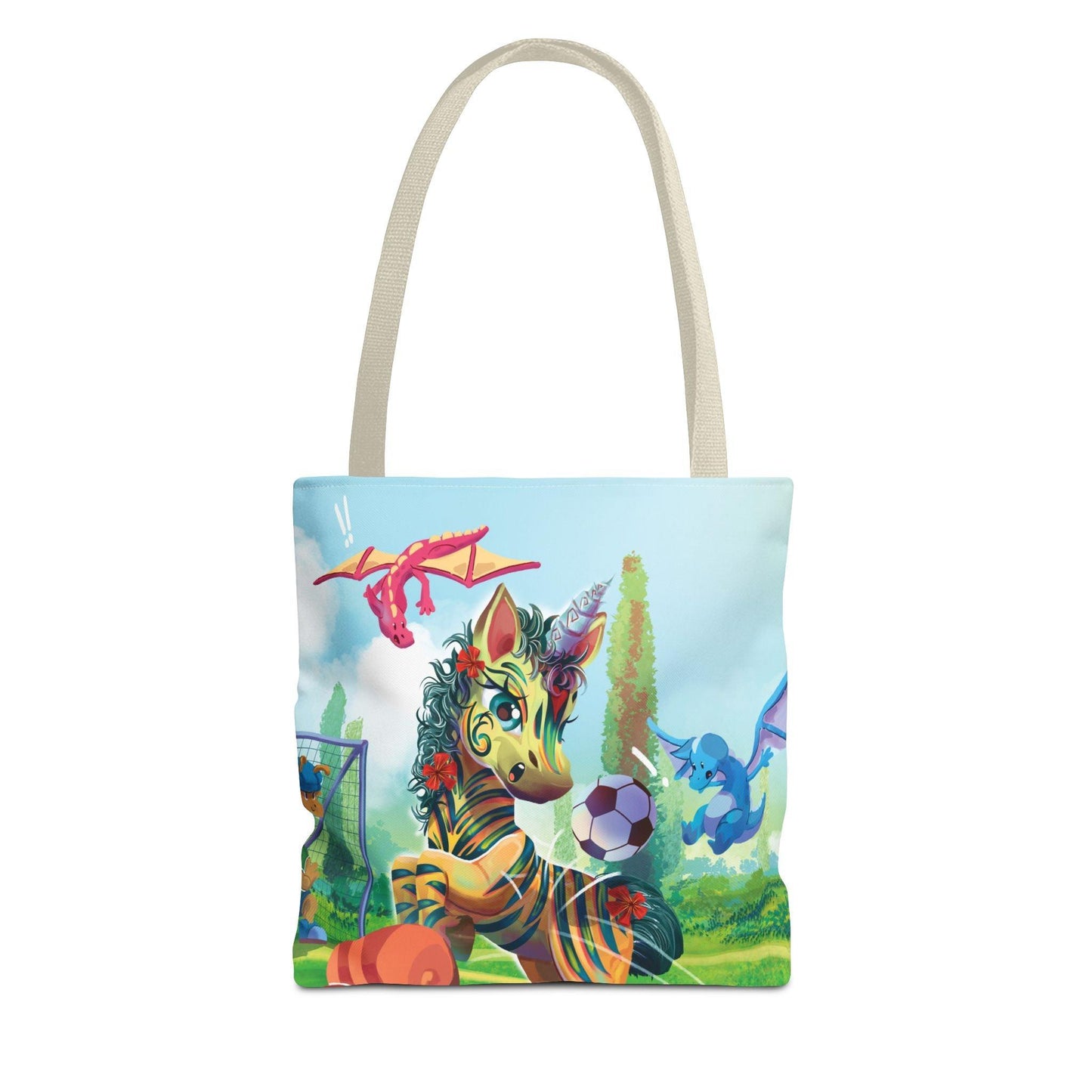 Tote Bag (AOP) - Claires Unicorn Adventures