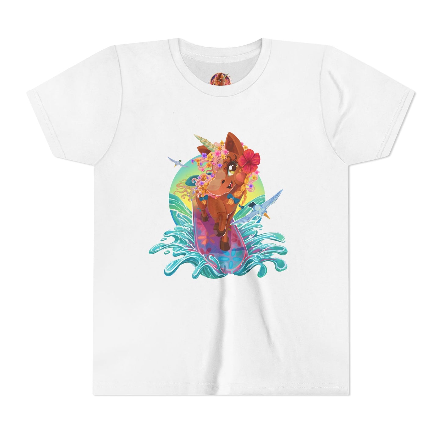 Gwenhwyer's Surfing Adventure Kids T-Shirt