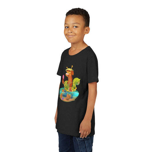 Clippity Clop Giraffe Takes a Swim Kids T-Shirt