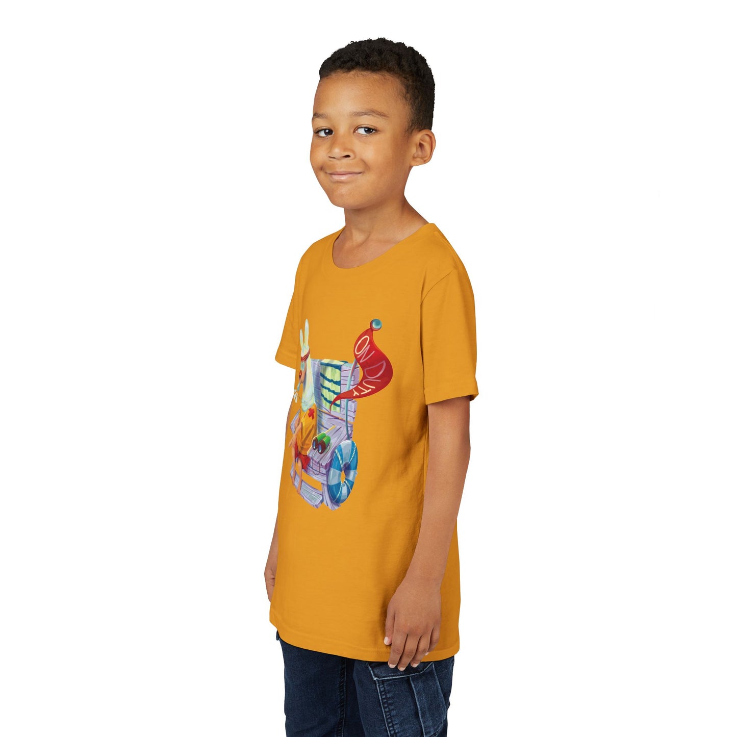 Larry the Llama Plays Lifeguard Kids T-Shirt