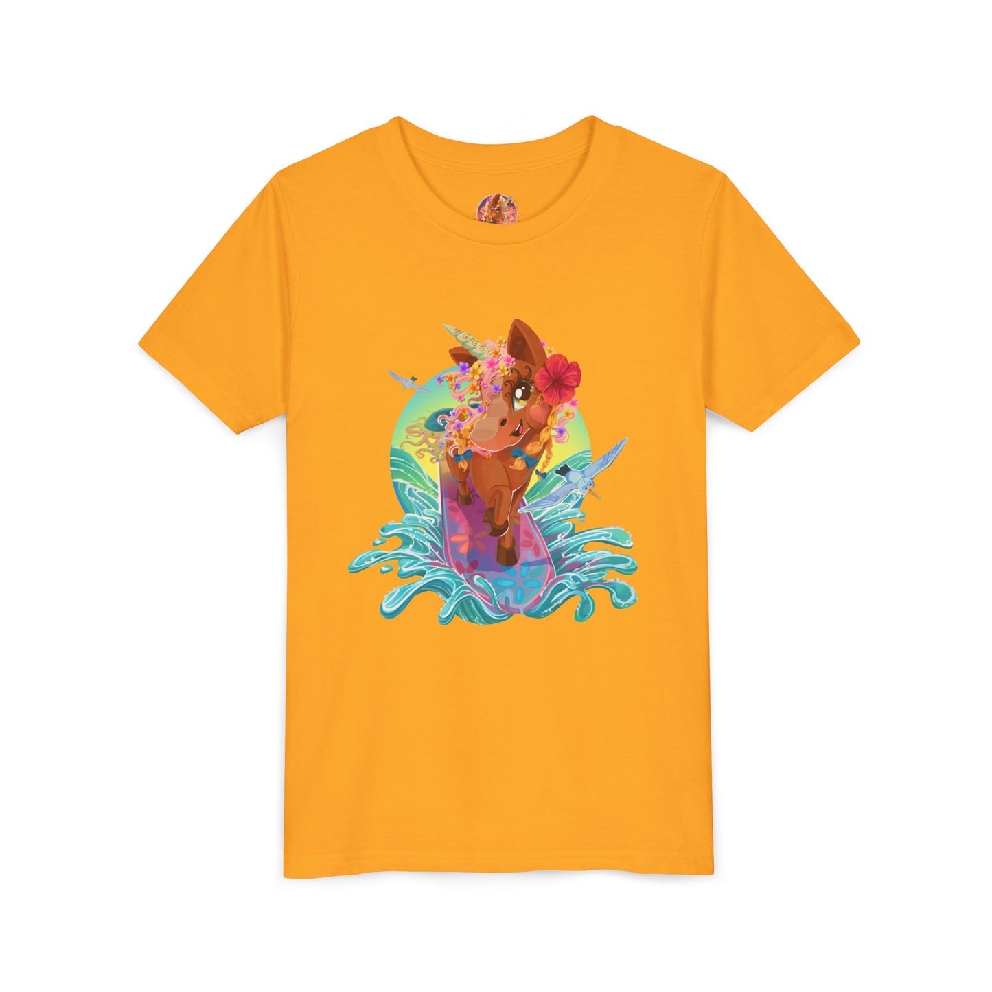 Gwenhwyer's Surfing Adventure Kids T-Shirt