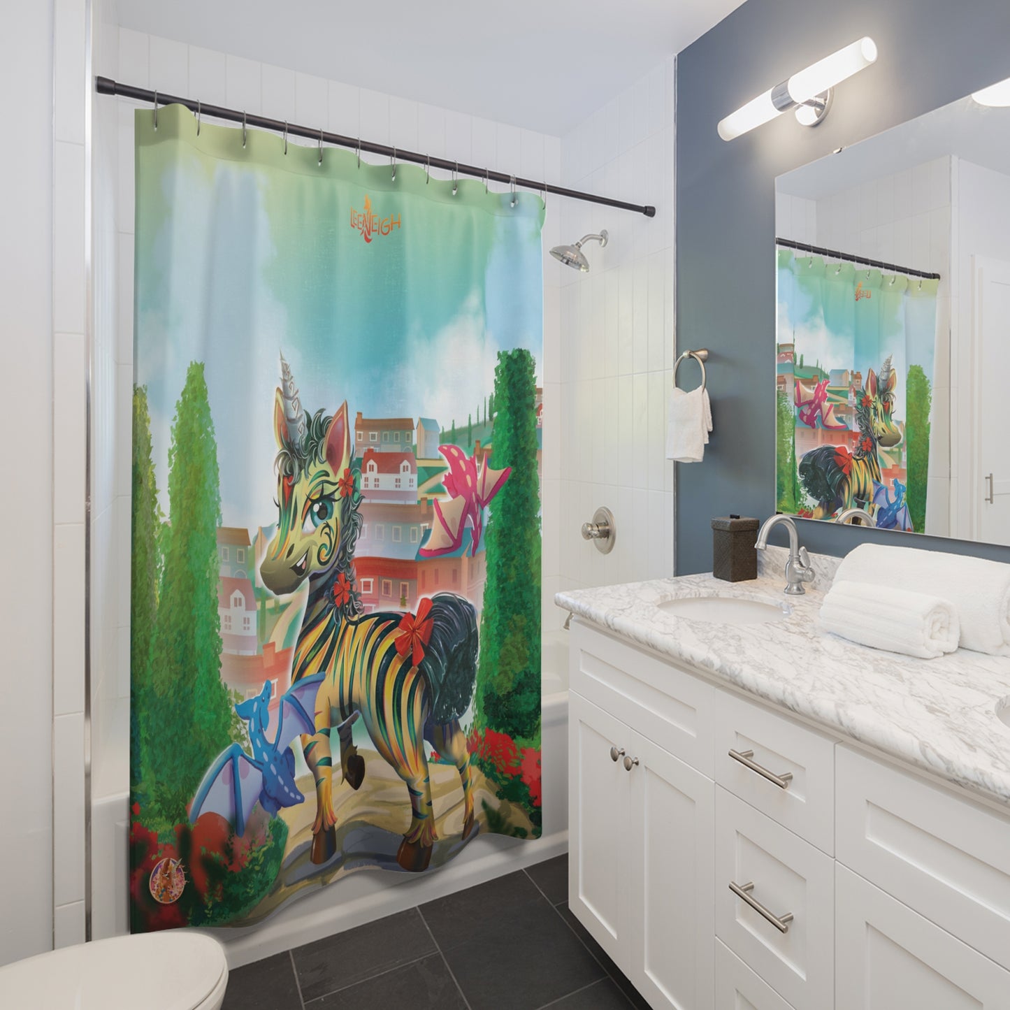 LeeNeigh Classic Shower Curtain