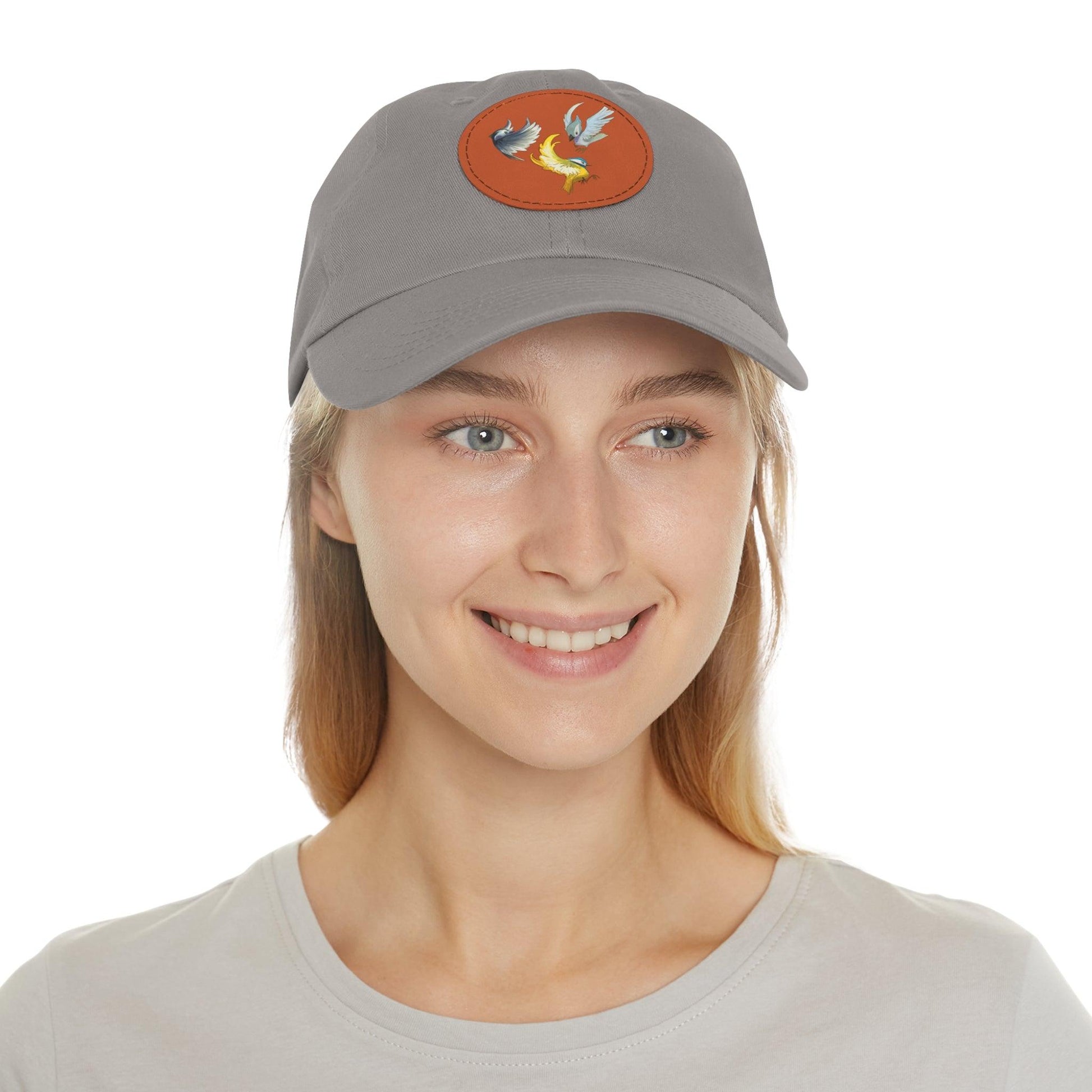 Dad Hat with Leather Patch (Round) - Claires Unicorn Adventures