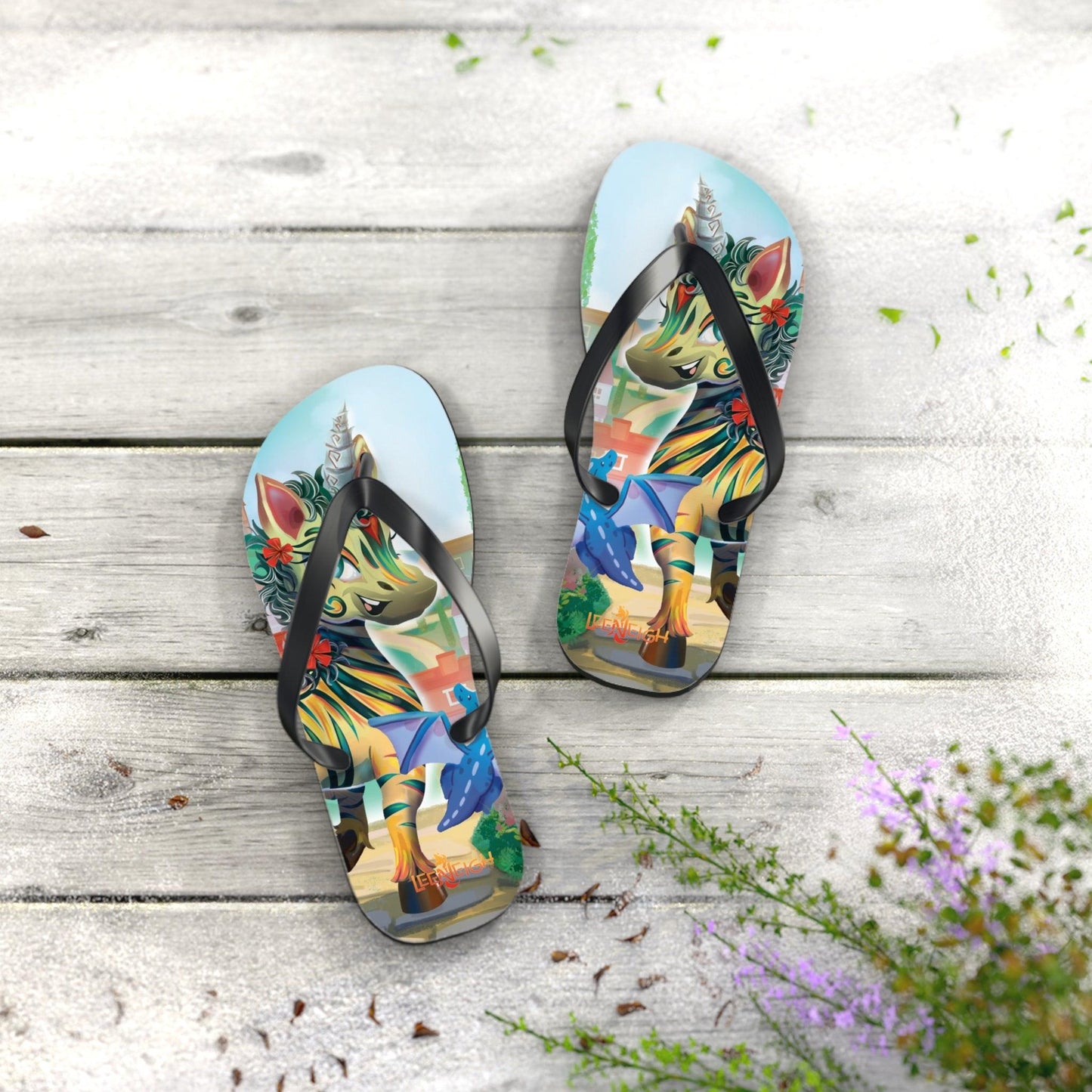 LeeNeigh Flip Flops - Claires Unicorn Adventures