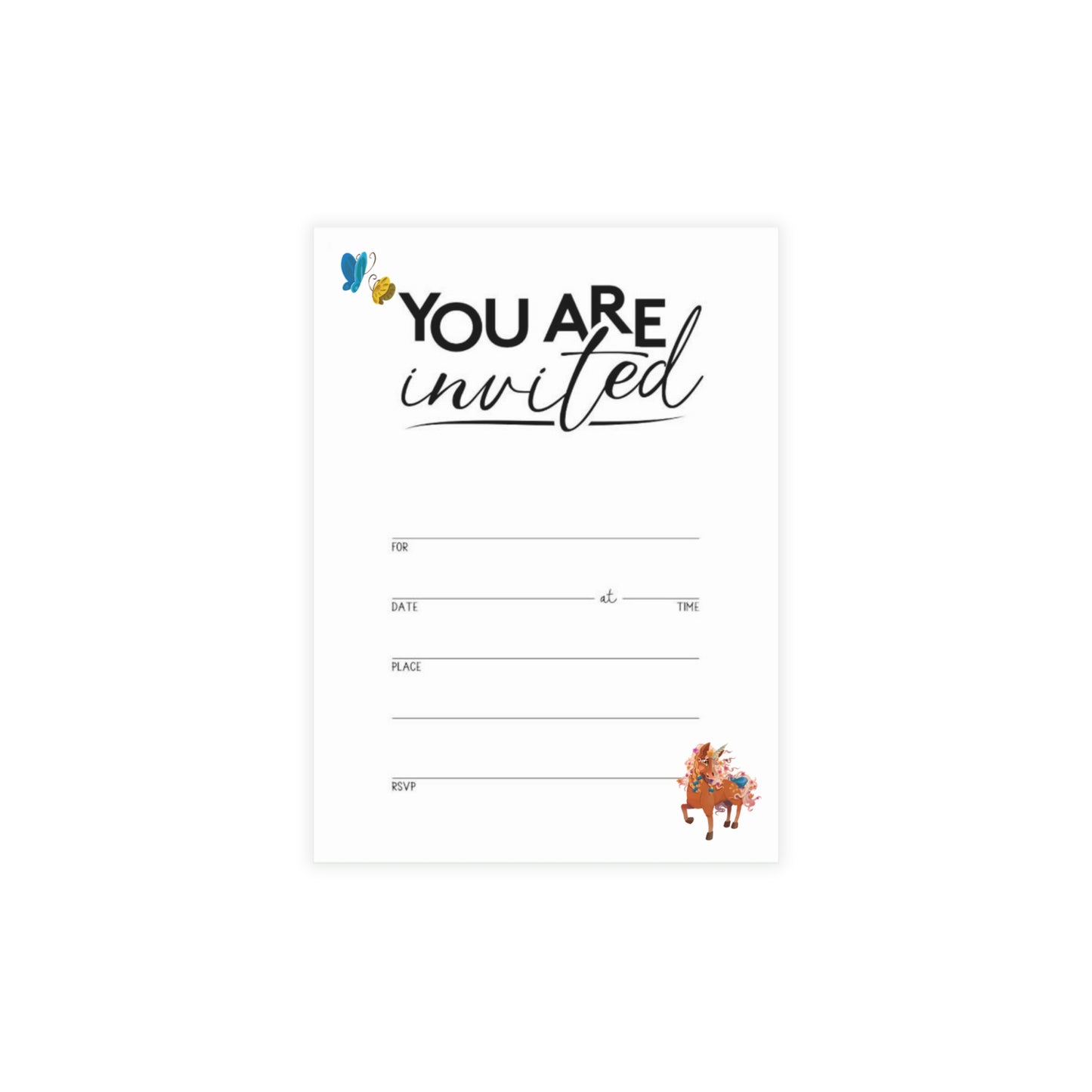 Gwenhwyer Party Invitation Postcard Bundles (envelopes not included)