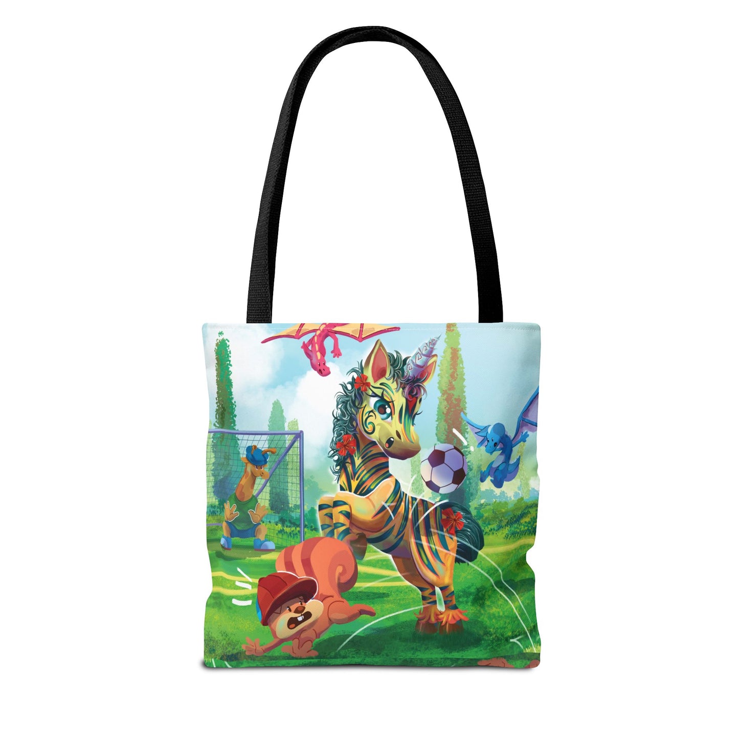 Tote Bag (AOP) - Claires Unicorn Adventures