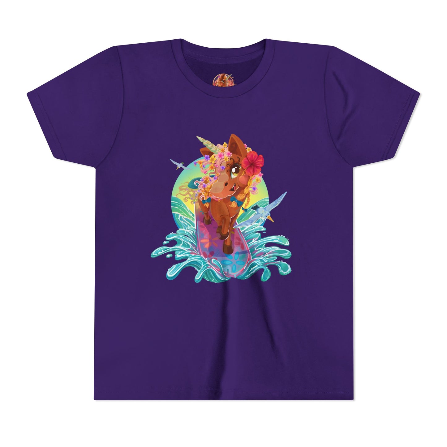 Gwenhwyer's Surfing Adventure Kids T-Shirt