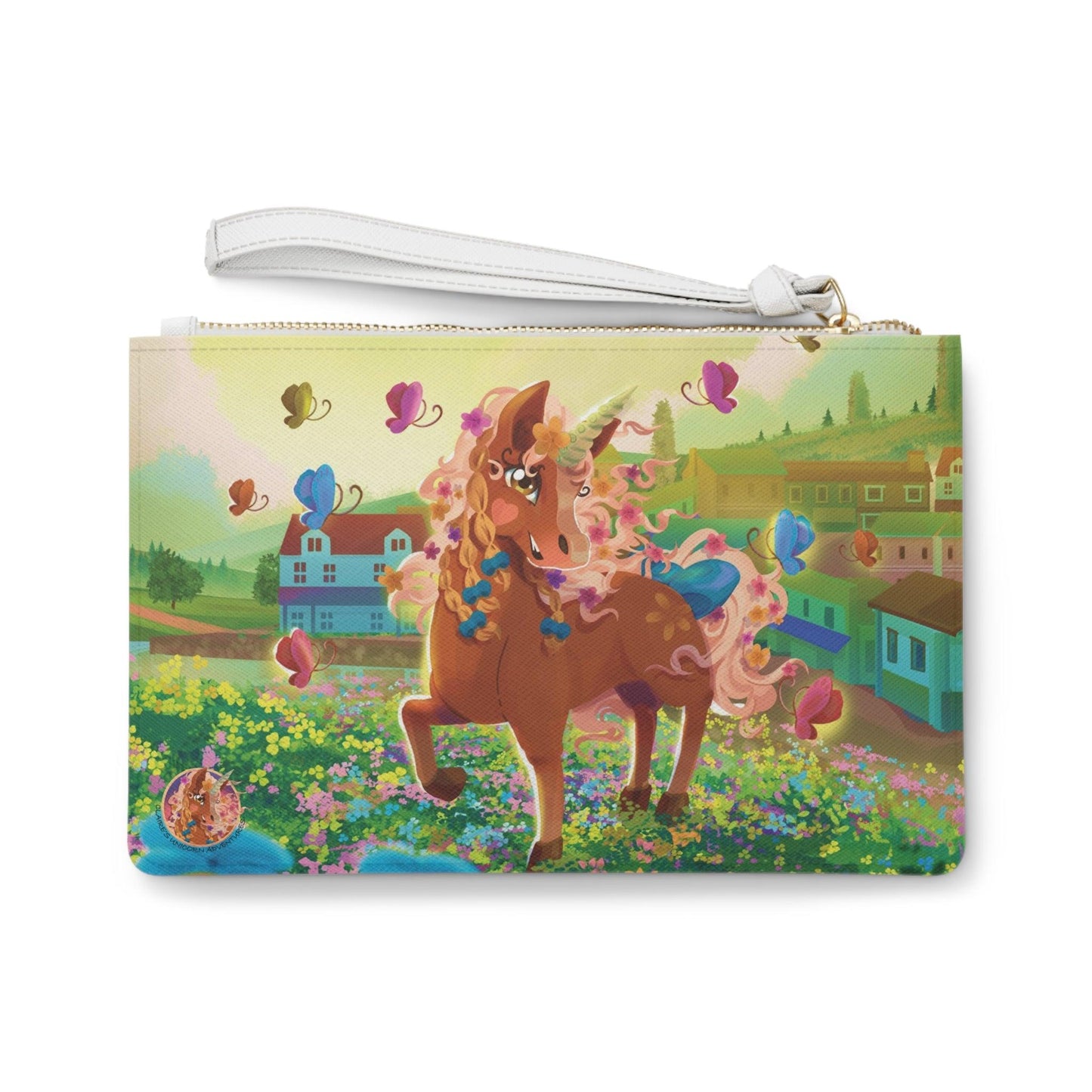 Gwenhwyer Clutch Bag - Claires Unicorn Adventures