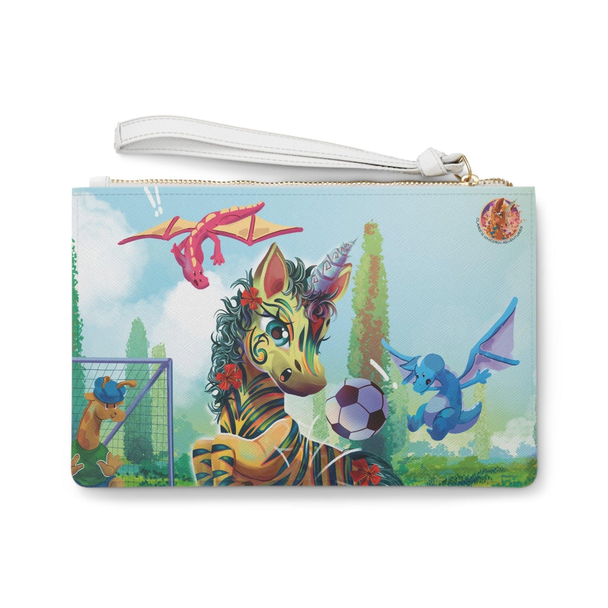 LeeNeigh Soccer Clutch Bag - Claires Unicorn Adventures