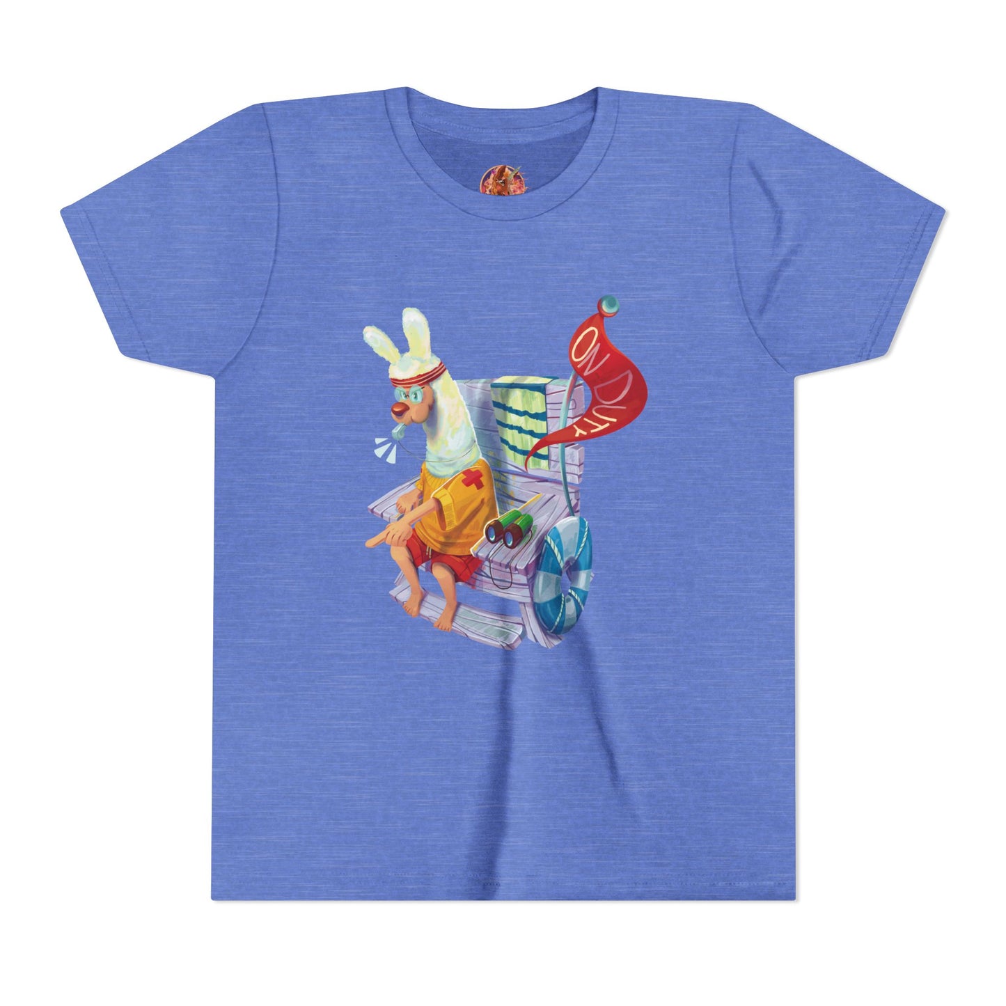 Larry the Llama Plays Lifeguard Kids T-Shirt