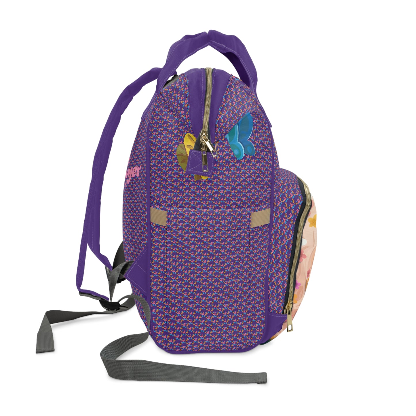 Gwenhwyer Purple Multi-use Backpack