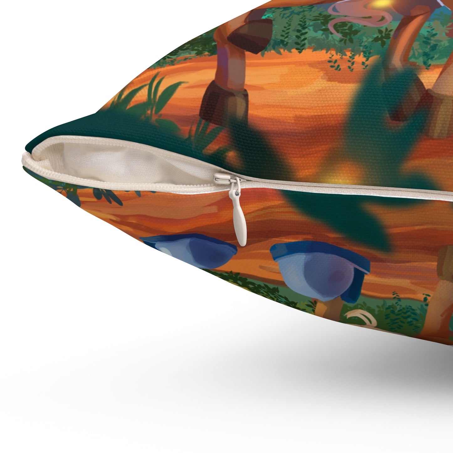 Gwenhwyer and Clippity Clop Giraffe Square Pillow