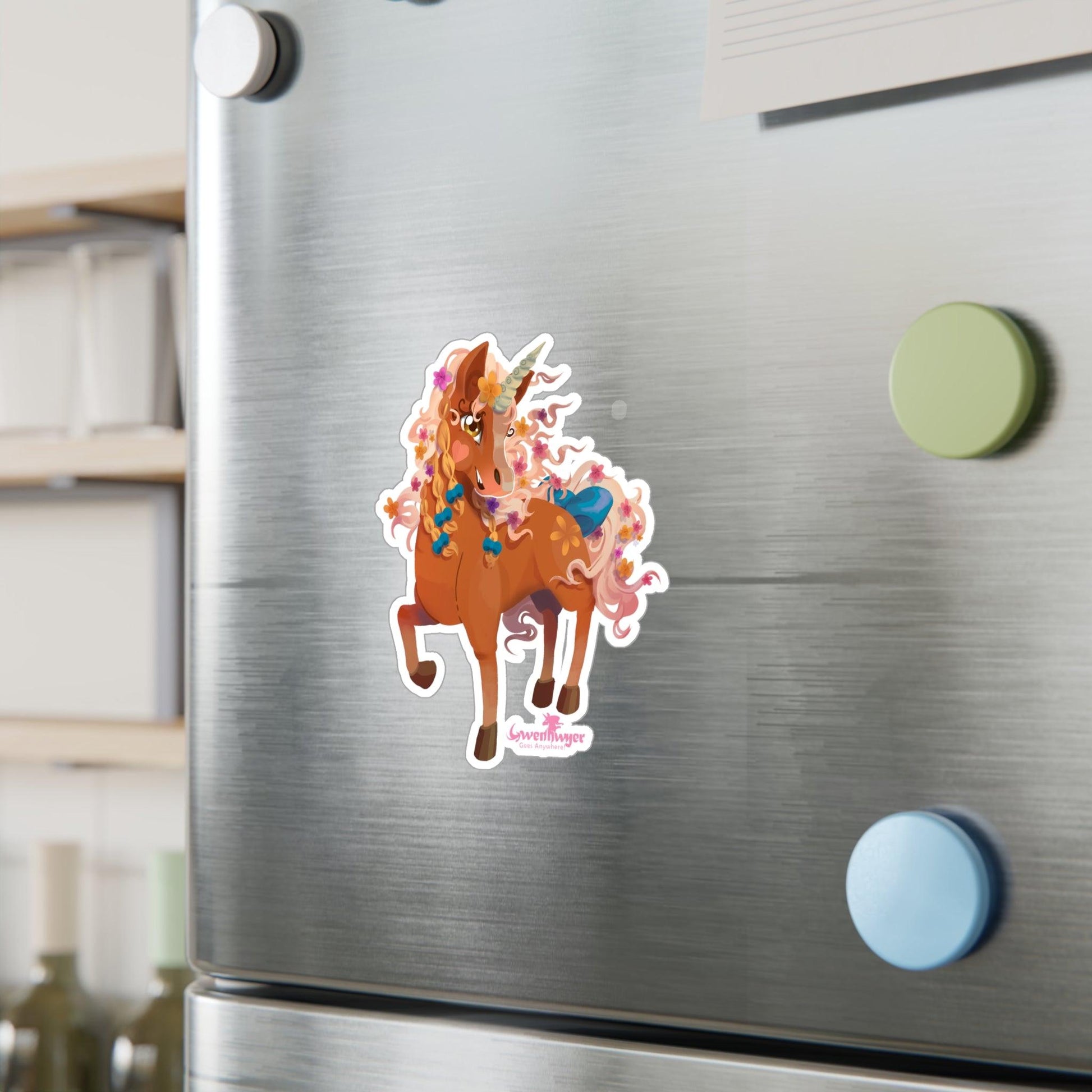 Gwenhwyer Kiss-Cut Vinyl Decal - Claires Unicorn Adventures