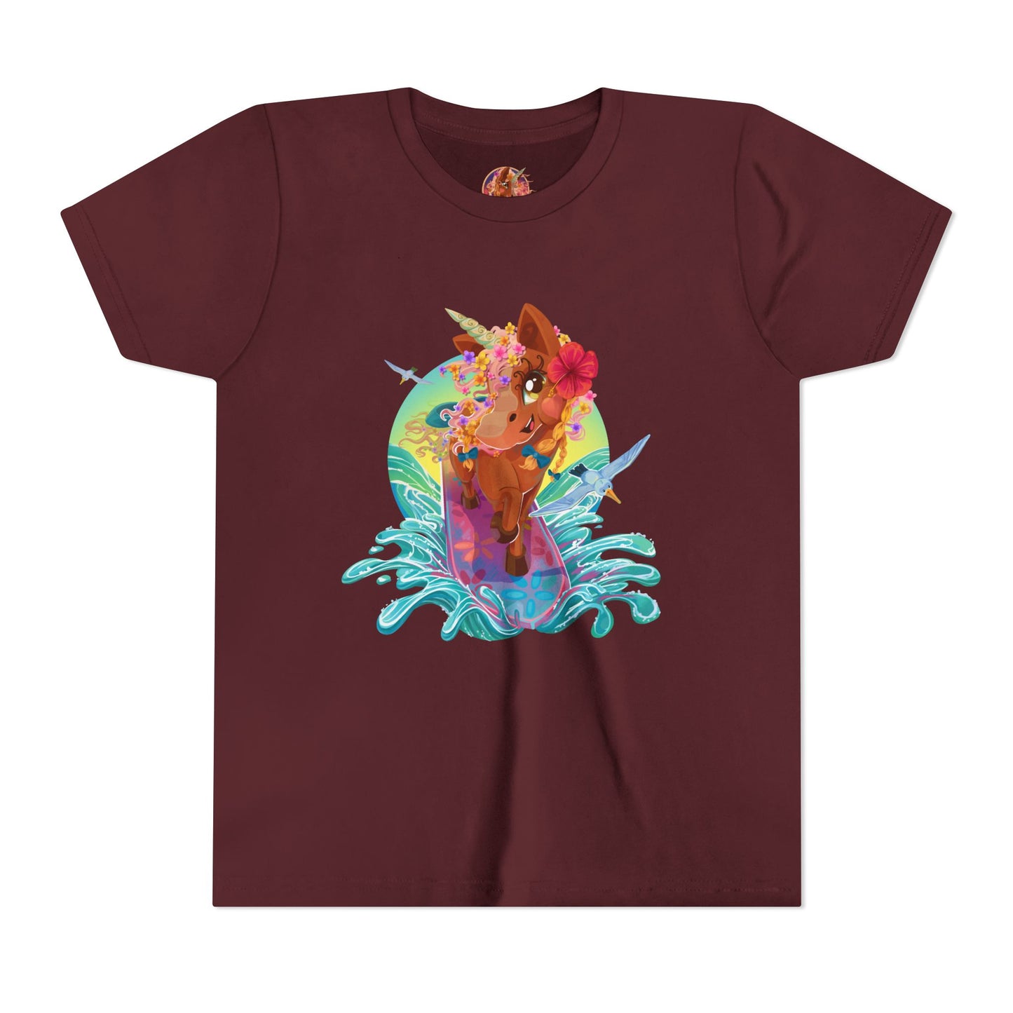 Gwenhwyer's Surfing Adventure Kids T-Shirt