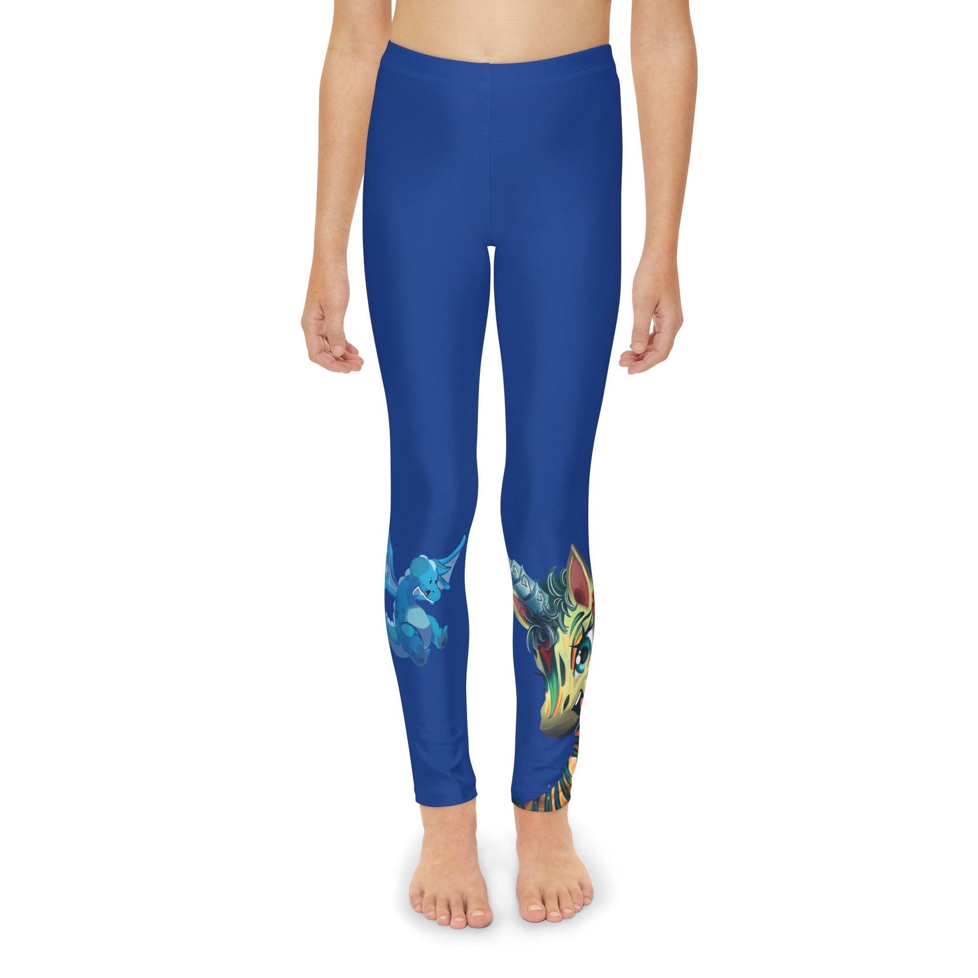 LeeNeigh Blue Youth Full-Length Leggings - Claires Unicorn Adventures