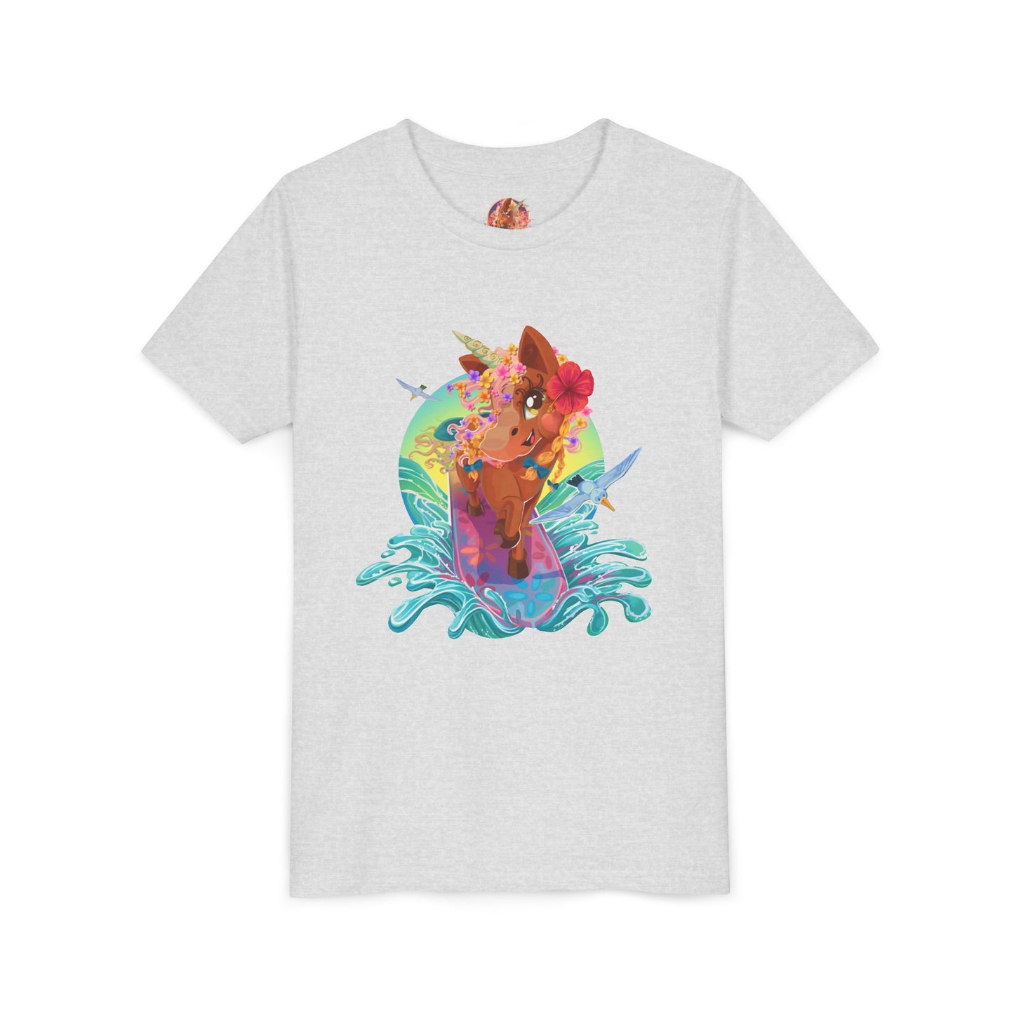 Gwenhwyer's Surfing Adventure Kids T-Shirt