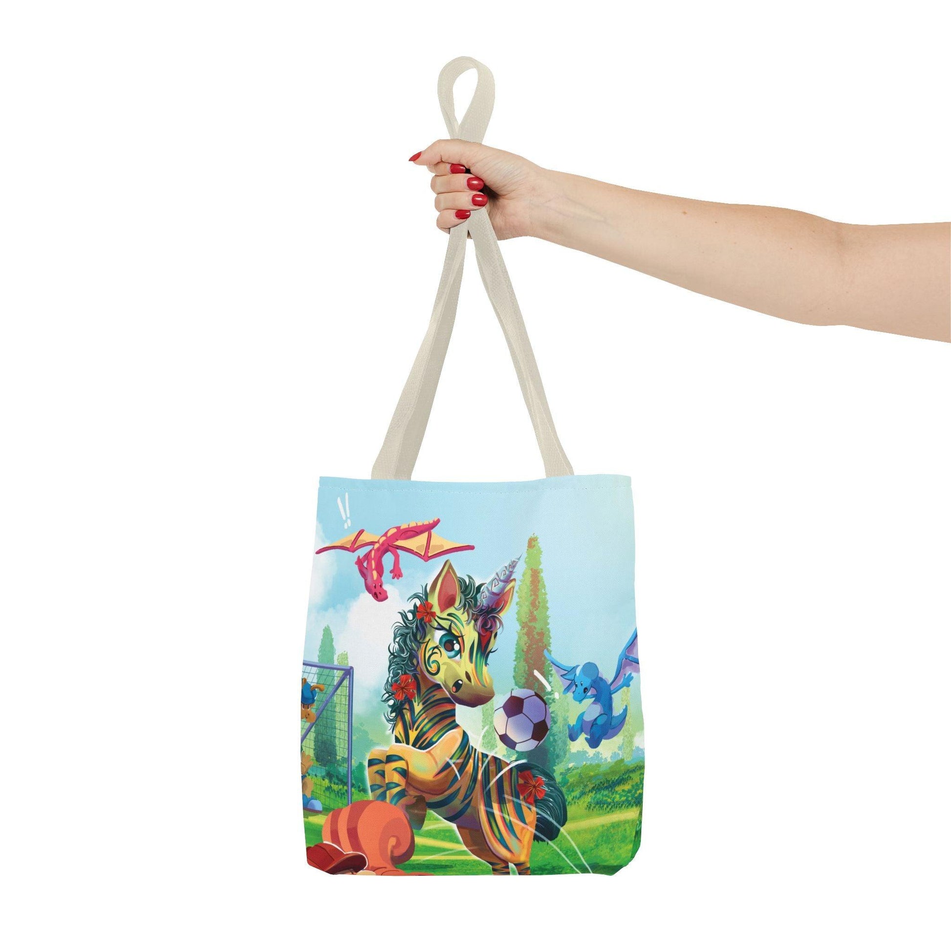 Tote Bag (AOP) - Claires Unicorn Adventures