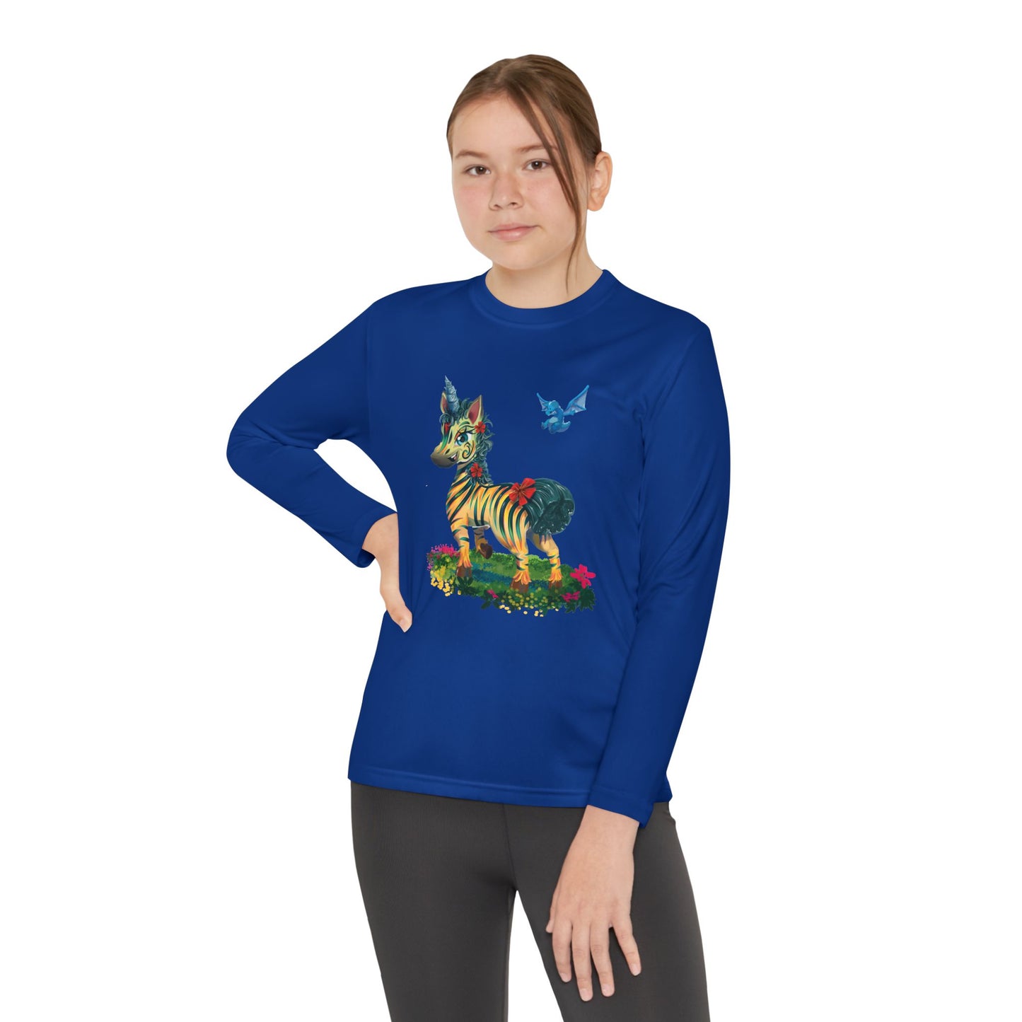 Long Sleeve Youth Tee - LeeNeigh Unicorn