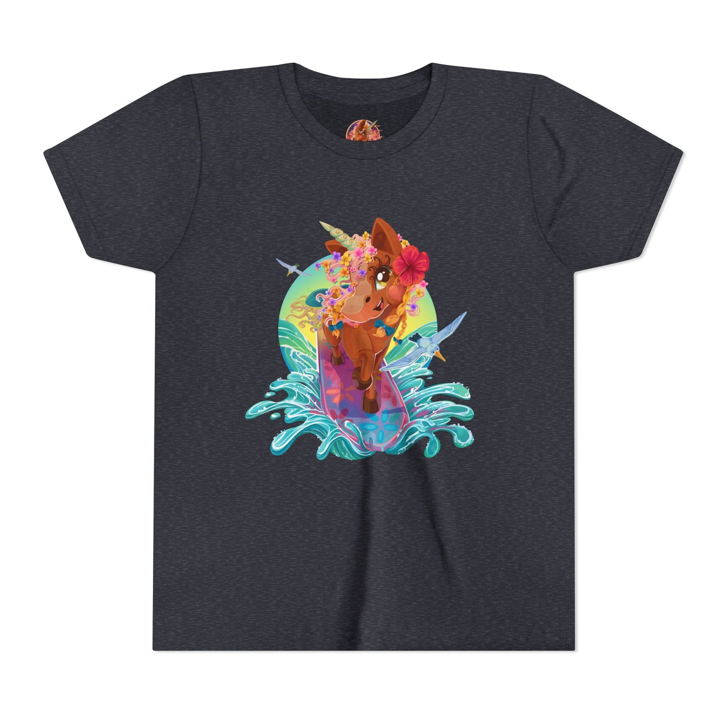 Gwenhwyer's Surfing Adventure Kids T-Shirt