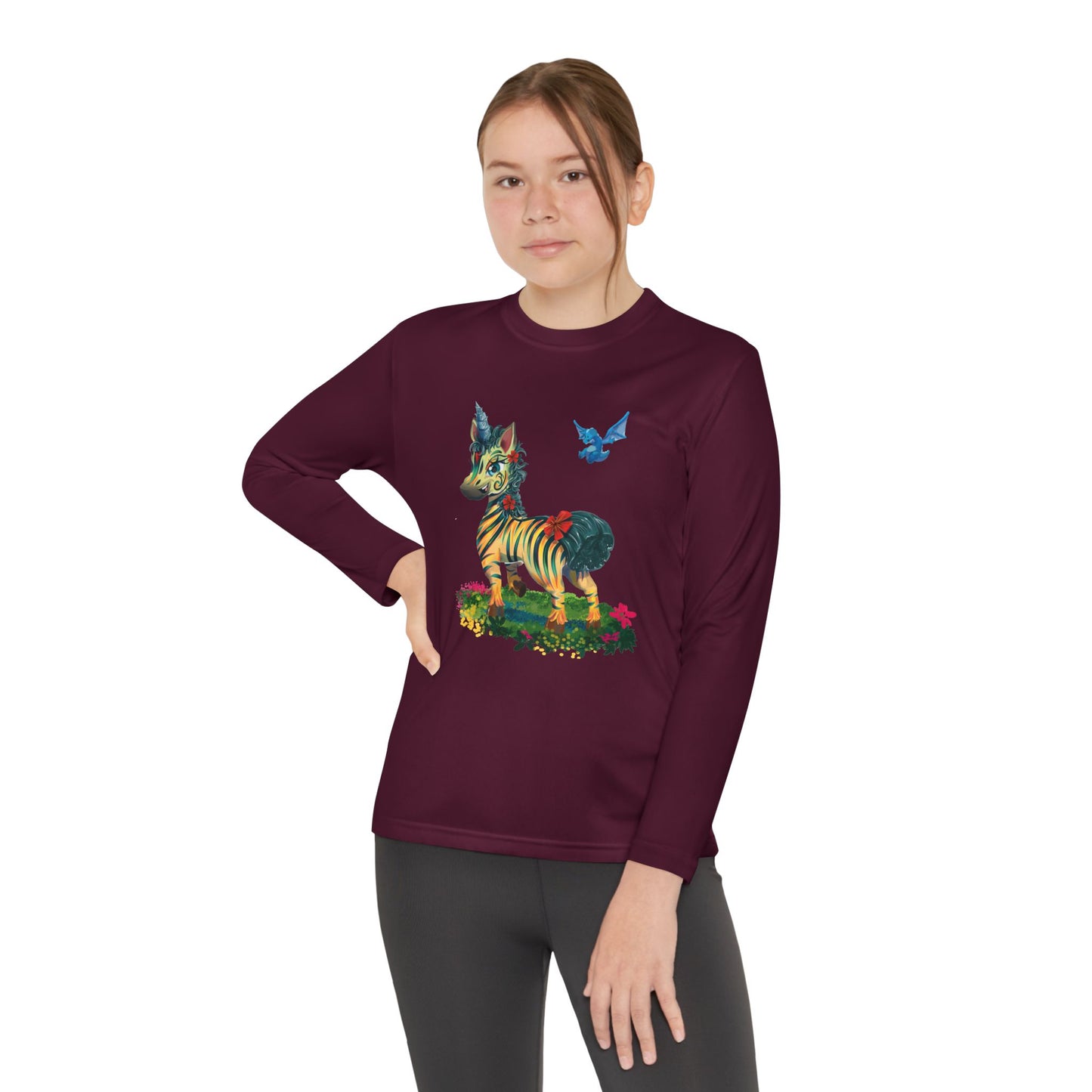 Long Sleeve Youth Tee - LeeNeigh Unicorn