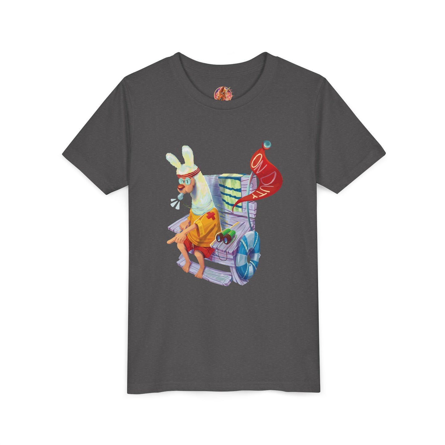 Larry the Llama Plays Lifeguard Kids T-Shirt