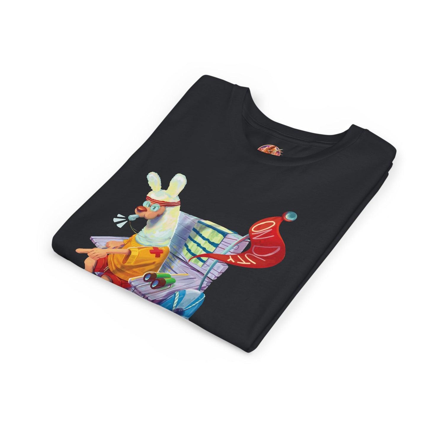 Larry the Llama Plays Lifeguard Kids T-Shirt