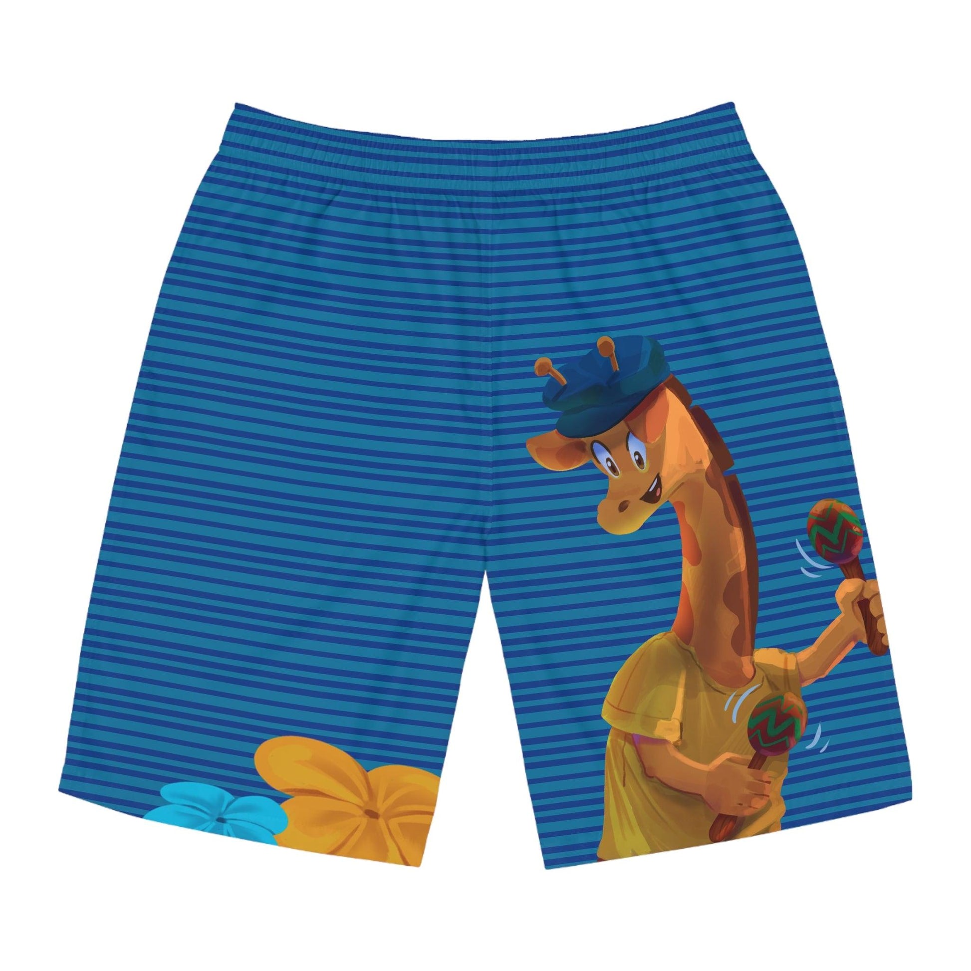 Clippity Clop Giraffe Men's Board Shorts - Claires Unicorn Adventures